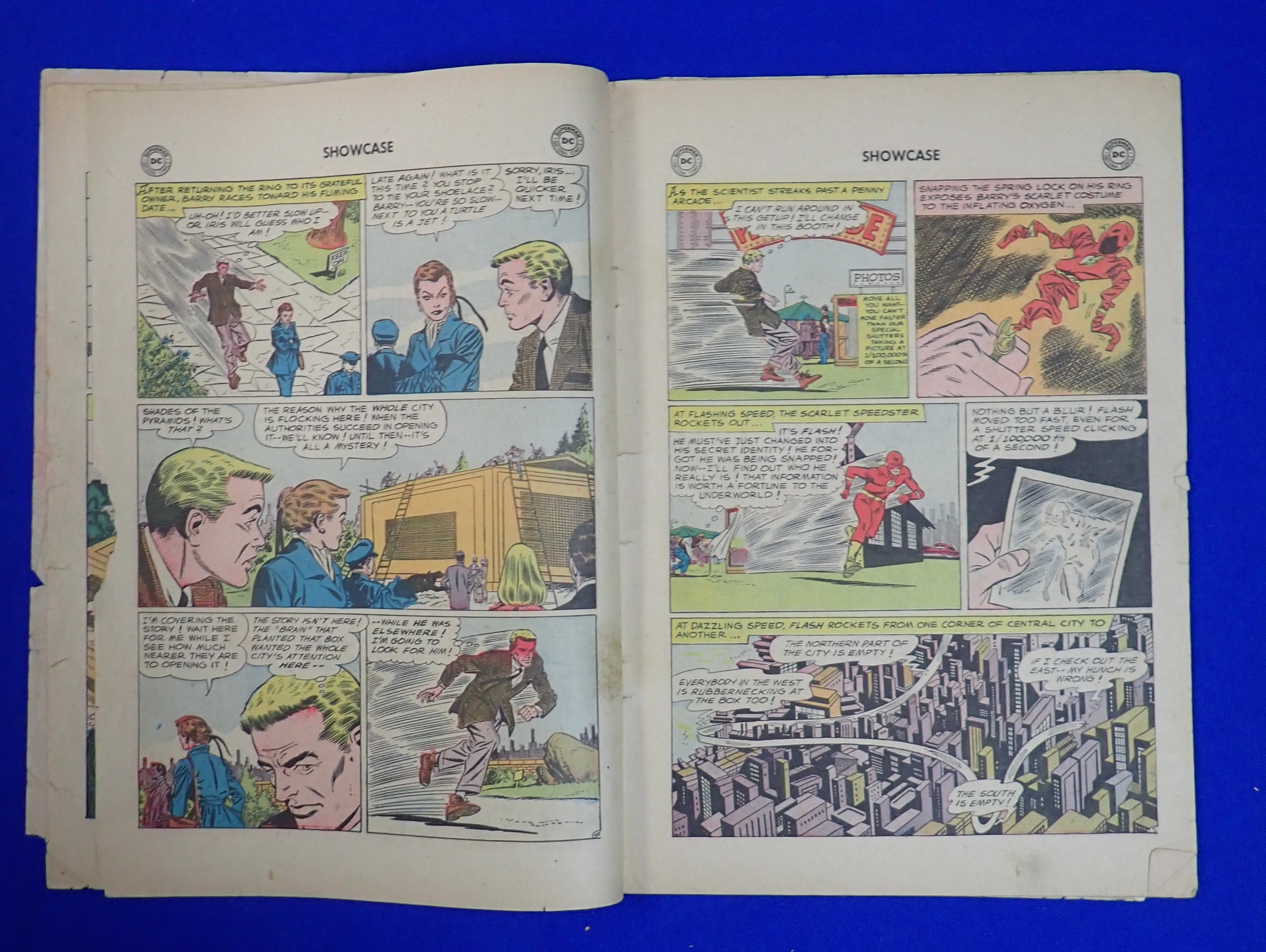 Showcase #8 (1957) - FR (1.0) - 2nd Flash - Low grade + Tape on cover