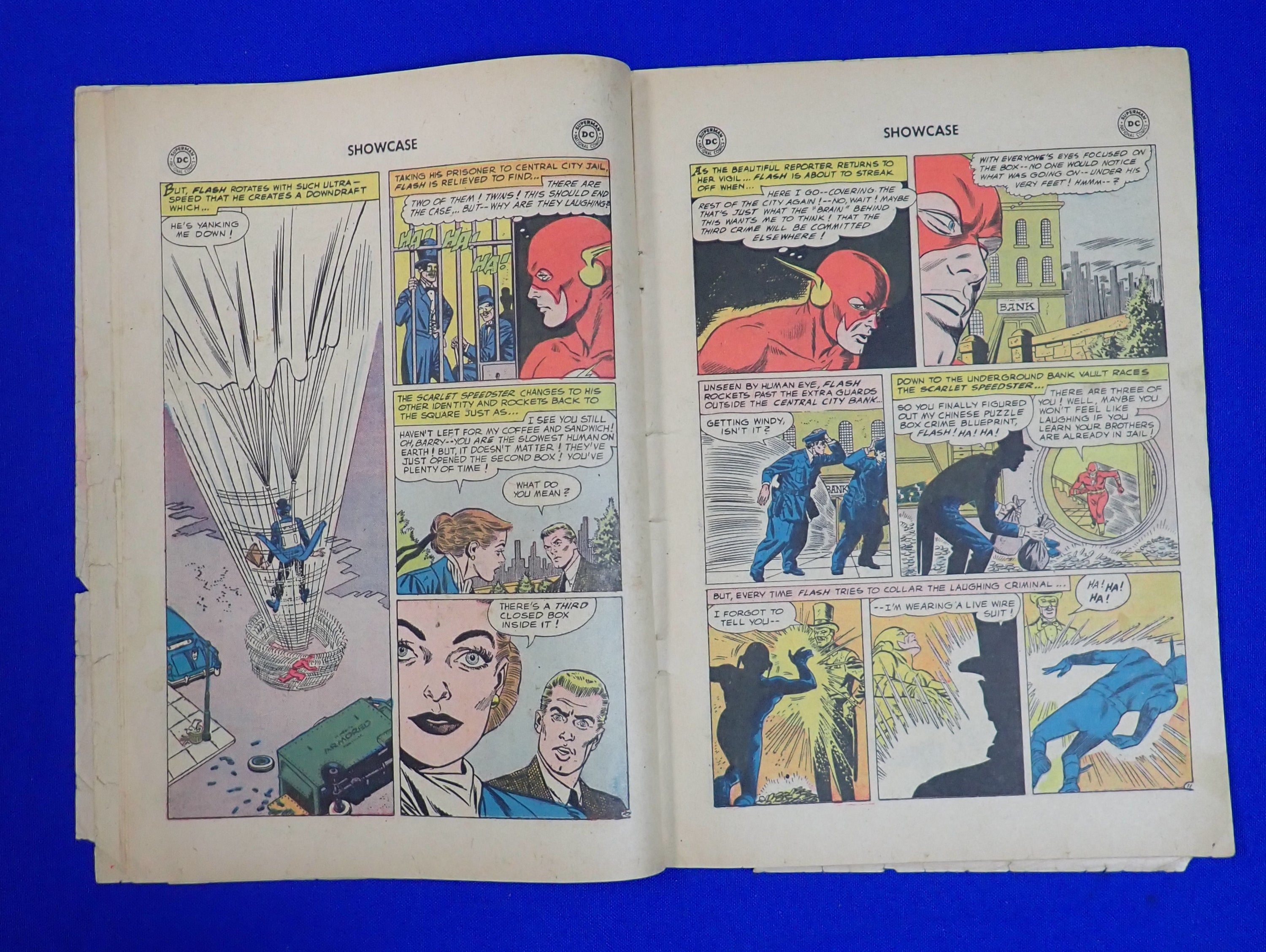 Showcase #8 (1957) - FR (1.0) - 2nd Flash - Low grade + Tape on cover