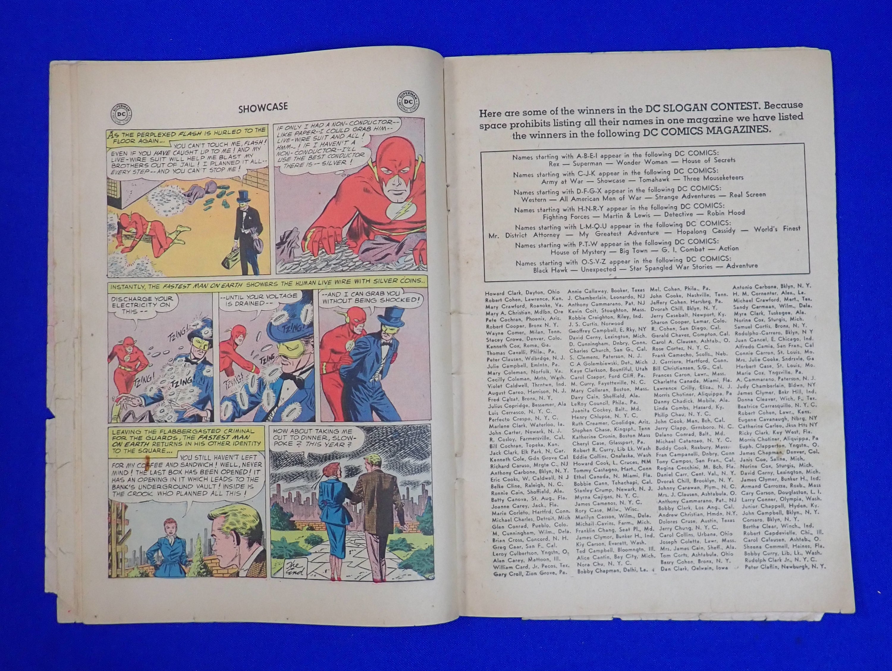 Showcase #8 (1957) - FR (1.0) - 2nd Flash - Low grade + Tape on cover