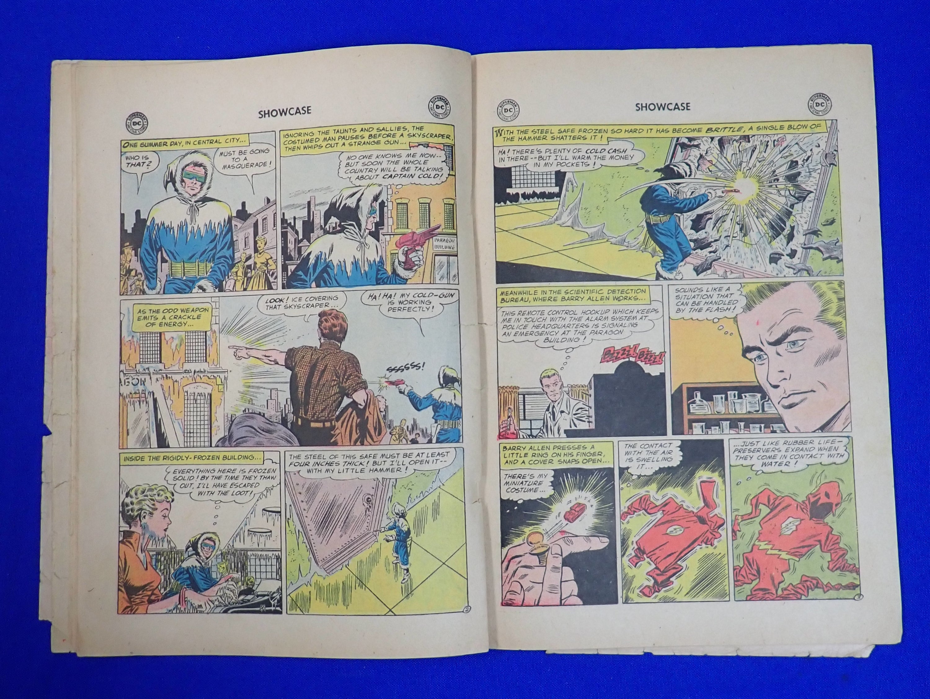 Showcase #8 (1957) - FR (1.0) - 2nd Flash - Low grade + Tape on cover