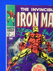 Iron Man #1 (1968) - FN- (5.5) - 1st Solo Iron Man Series
