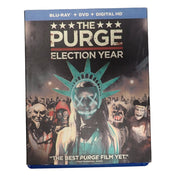 The Purge: Election Year (Blu-ray + DVD, 2016) w/ Slipcover (Pre-owned)