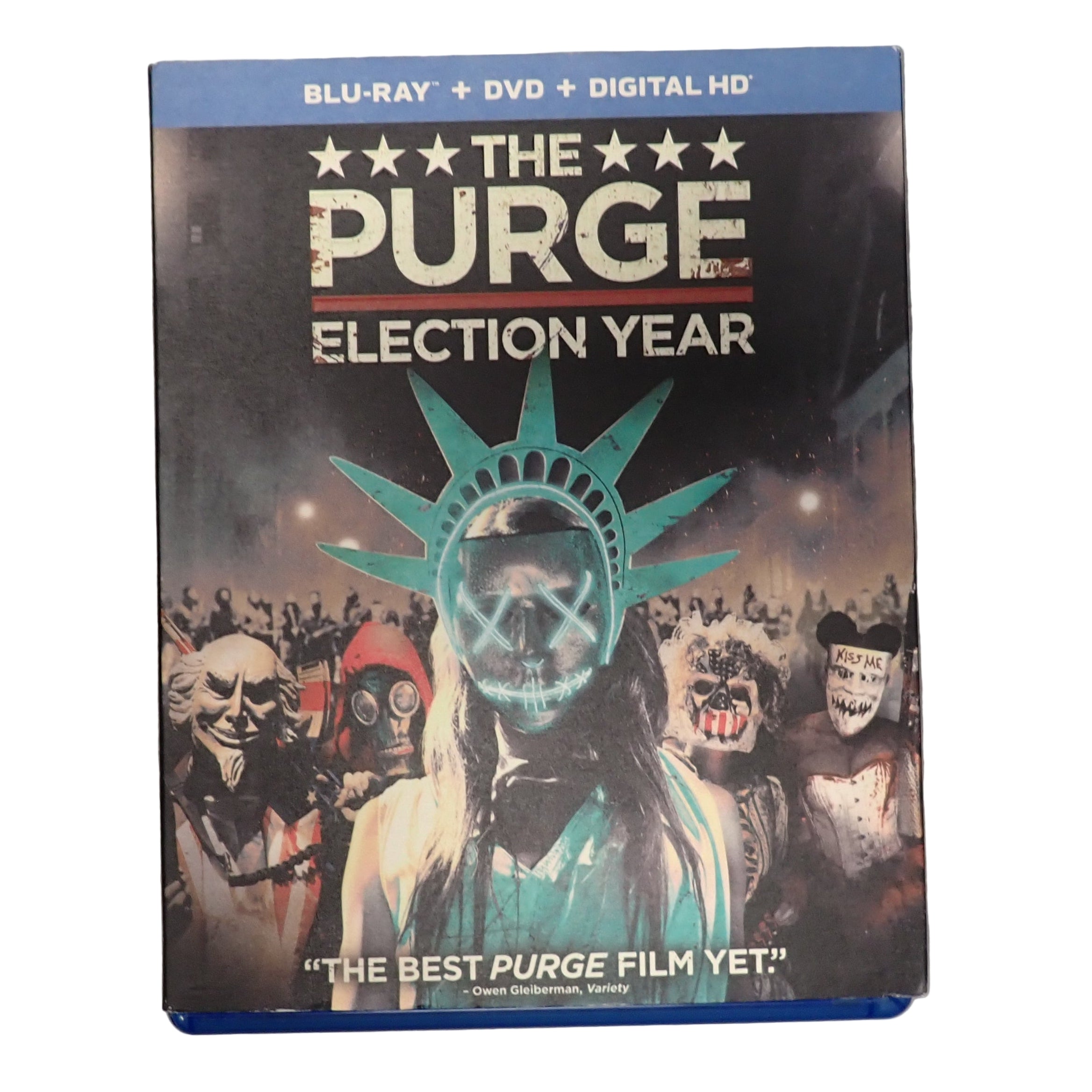 The Purge: Election Year (Blu-ray + DVD, 2016) w/ Slipcover (Pre-owned)