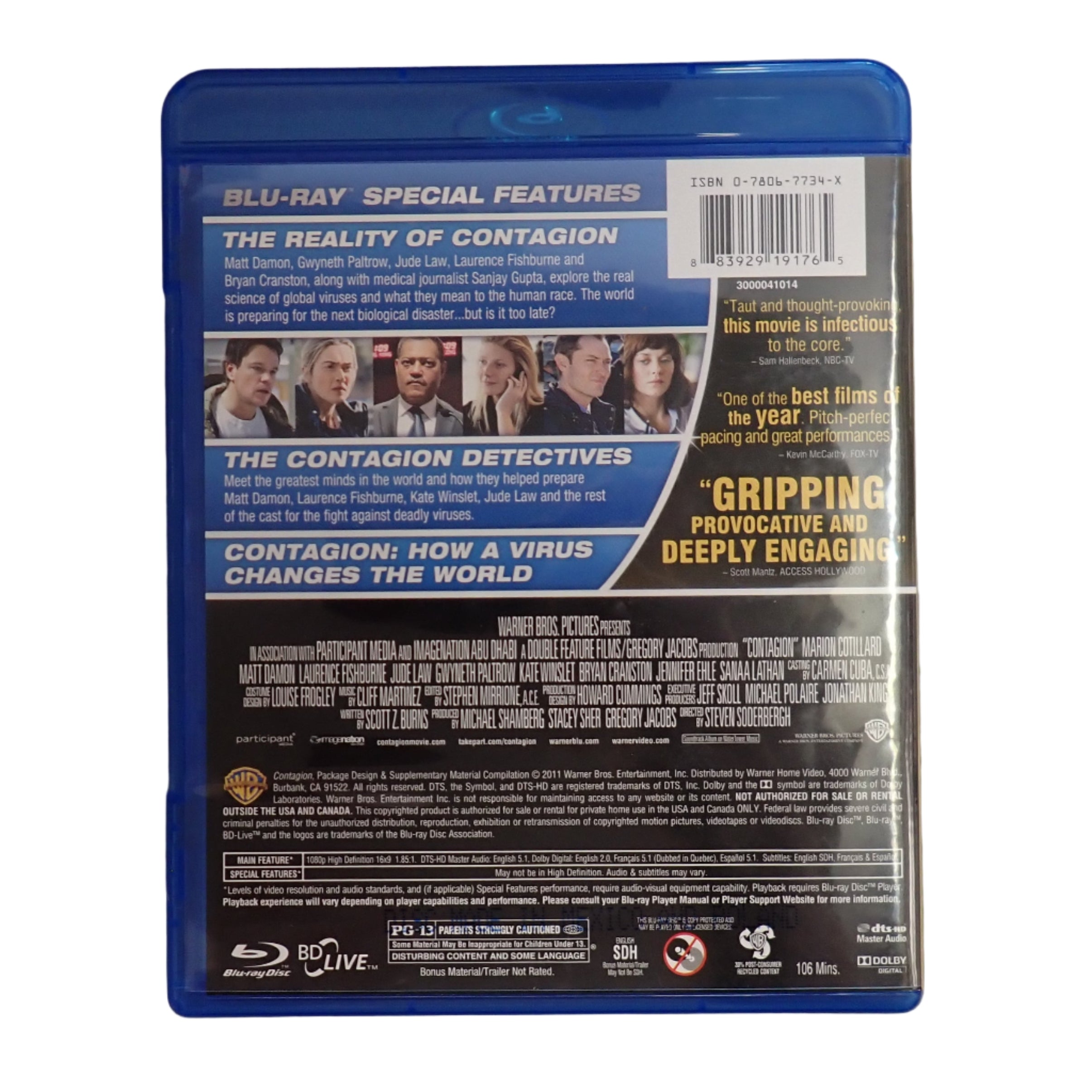 Contagion (Blu-ray) (Pre-owned)