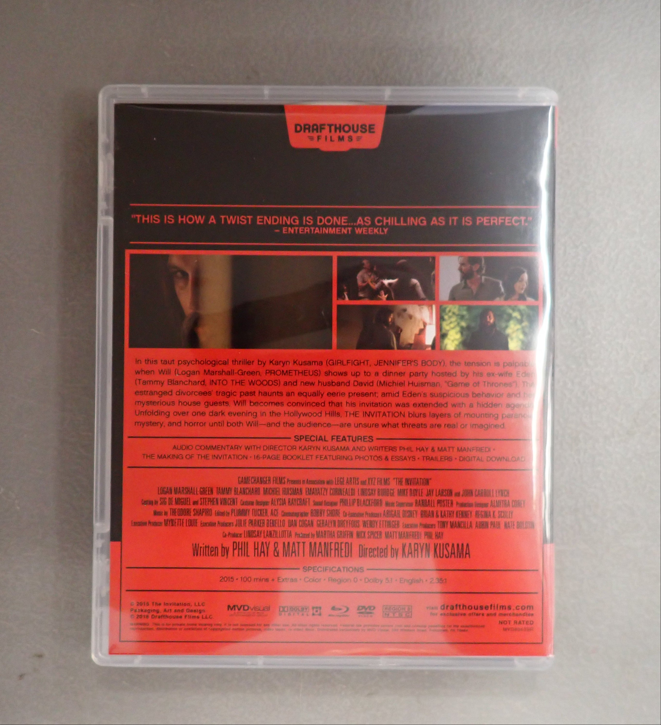 The Invitation (Blu-ray, 2015) Missing Slipcover (Pre-owned)