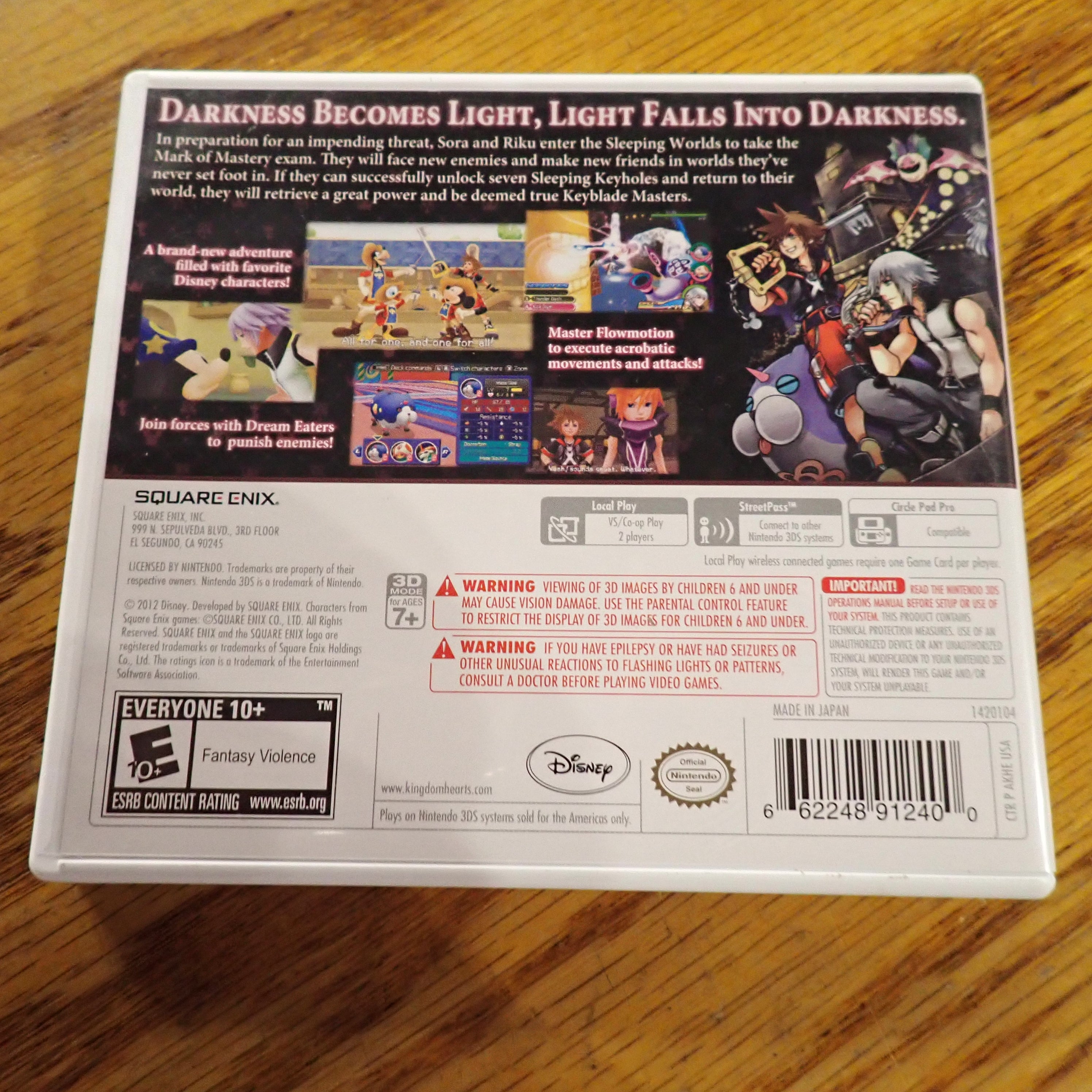 Kingdom Hearts 3D Dream Drop Distance - 3DS