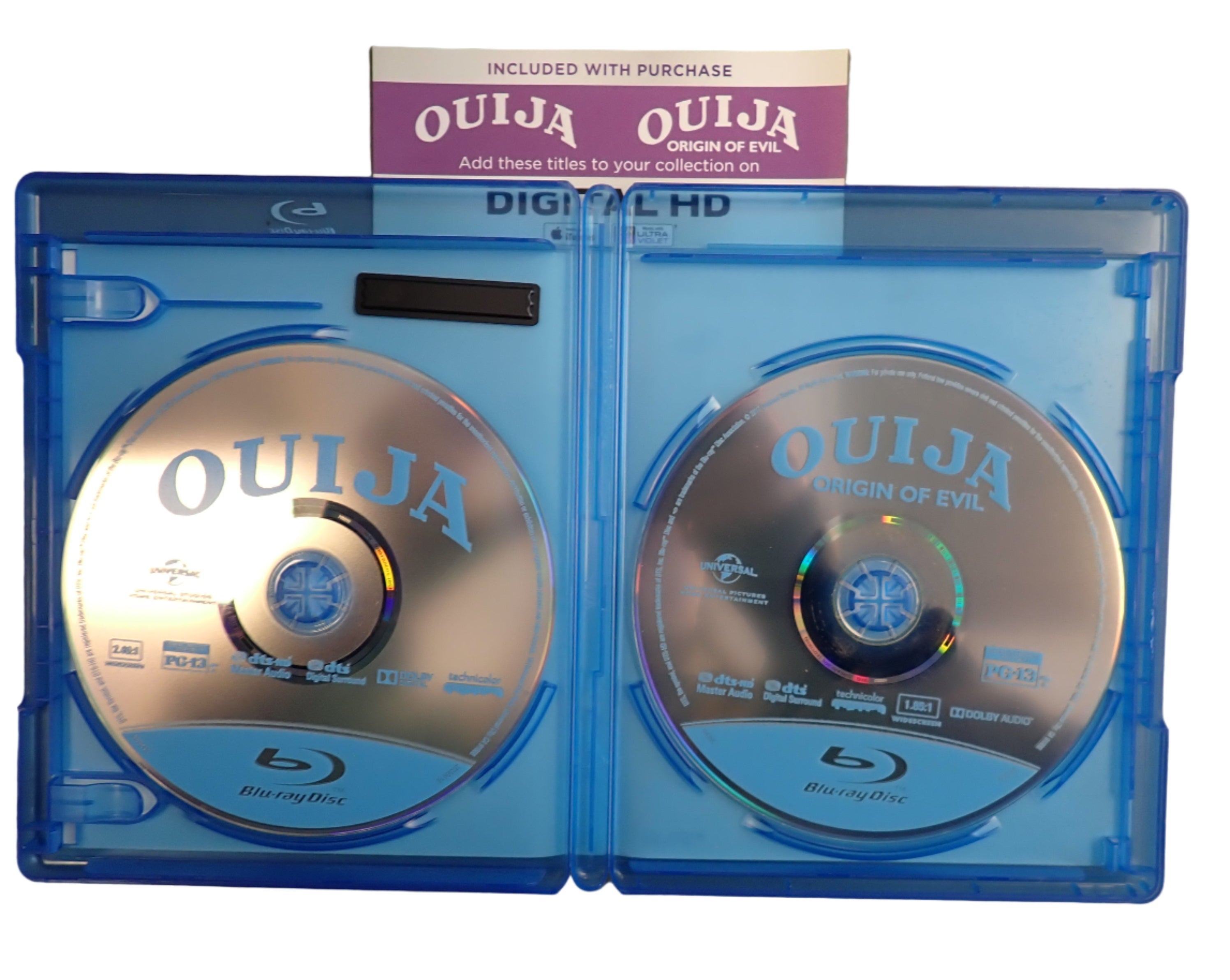 Ouija / Ouija: Origin of Evil: 2-Movie Collection (Blu-ray) /missing slip (Pre-owned)