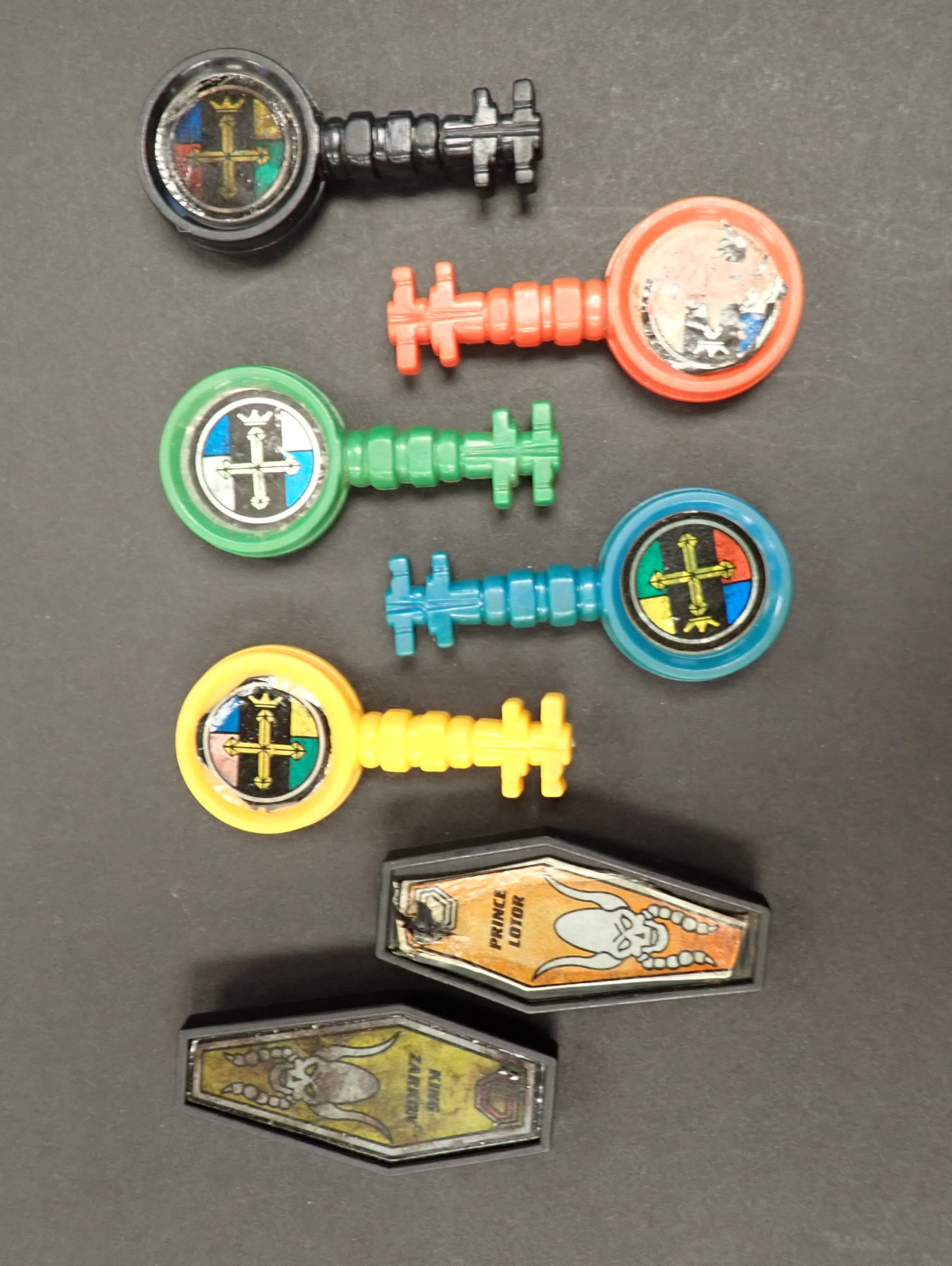 Voltron Keys + Sheilds 1984