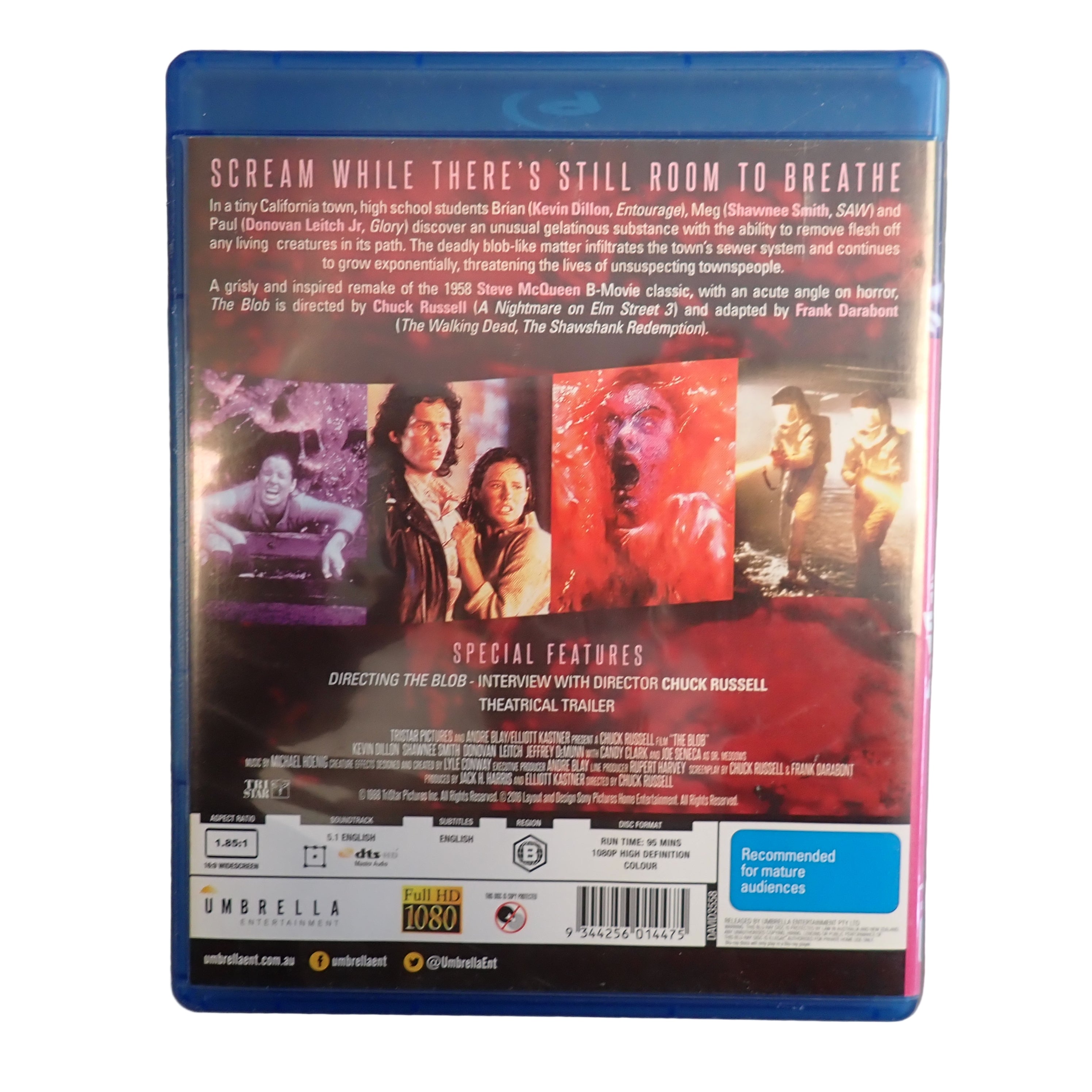 The Blob (IMPORT Region B Blu-ray) 1988 - Umbrella Release (Pre-owned)
