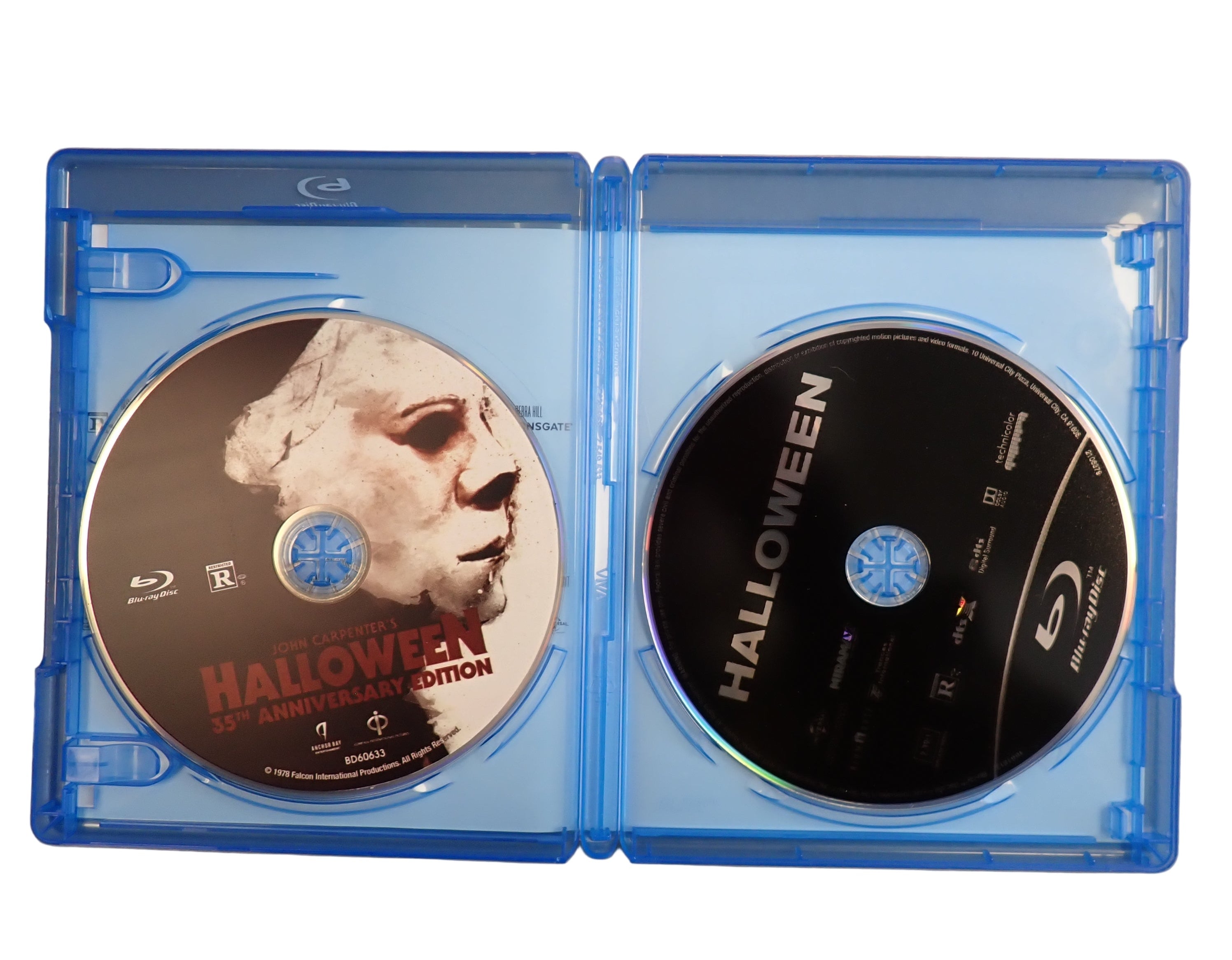 Halloween 2-Movie Collection 1978 & 2018 Bluray Michael Myers w/ slipcover (Pre-owned)