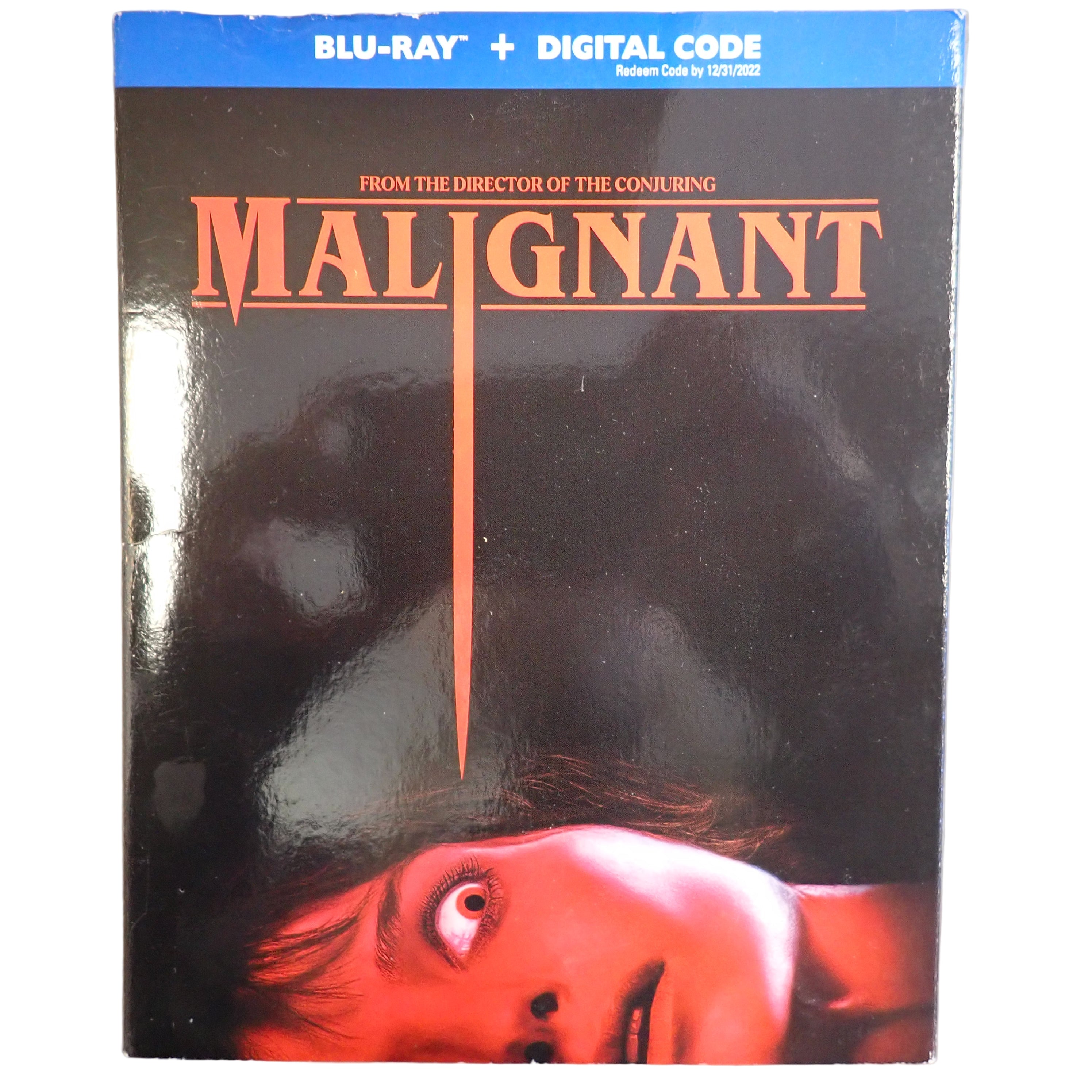 Malignant (Blu-ray) + slipcover Annabelle Wallis 2021 (Pre-owned)
