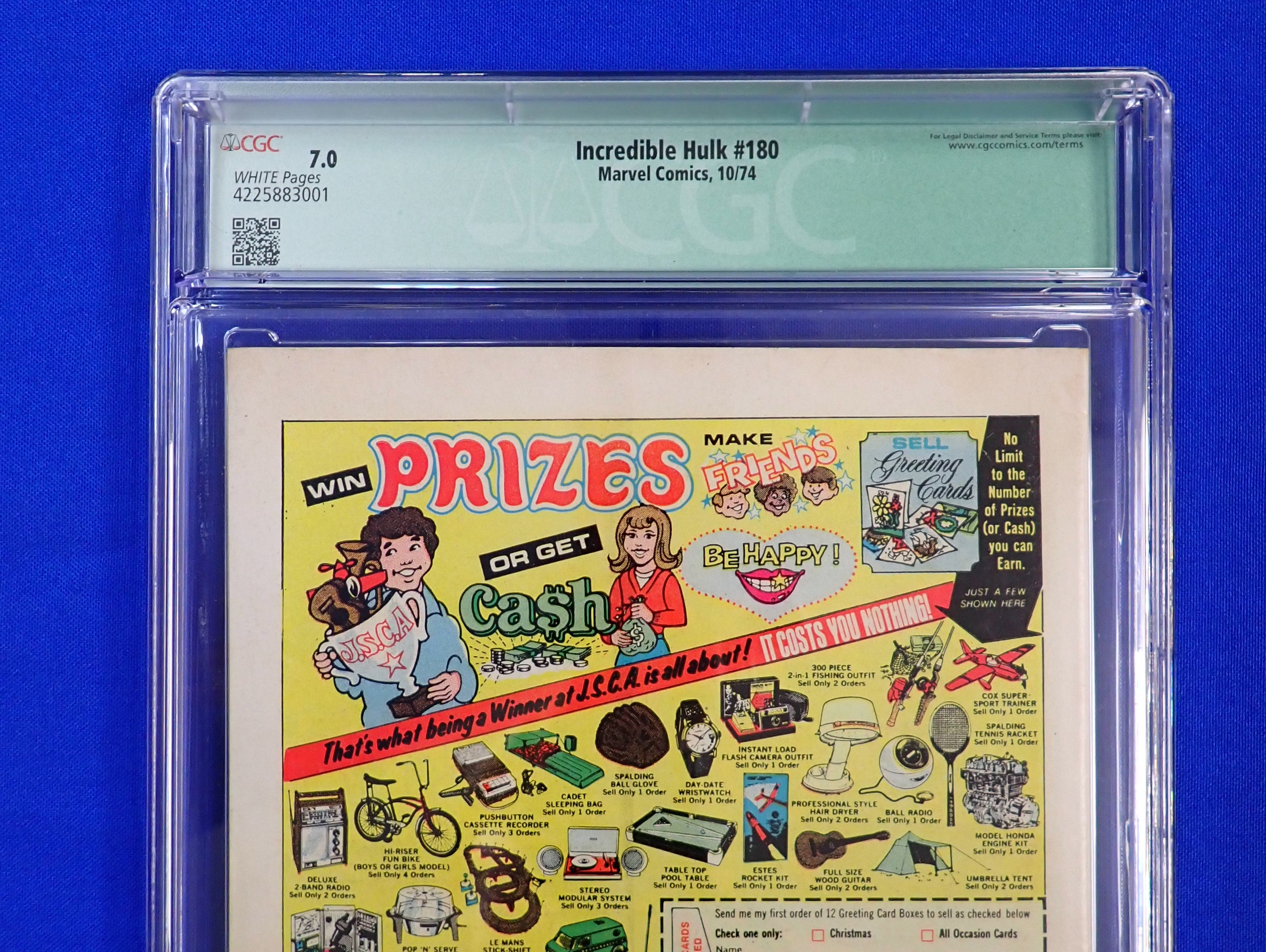 Hulk #180 (1974) - CGC 7.0 - Missing MVS