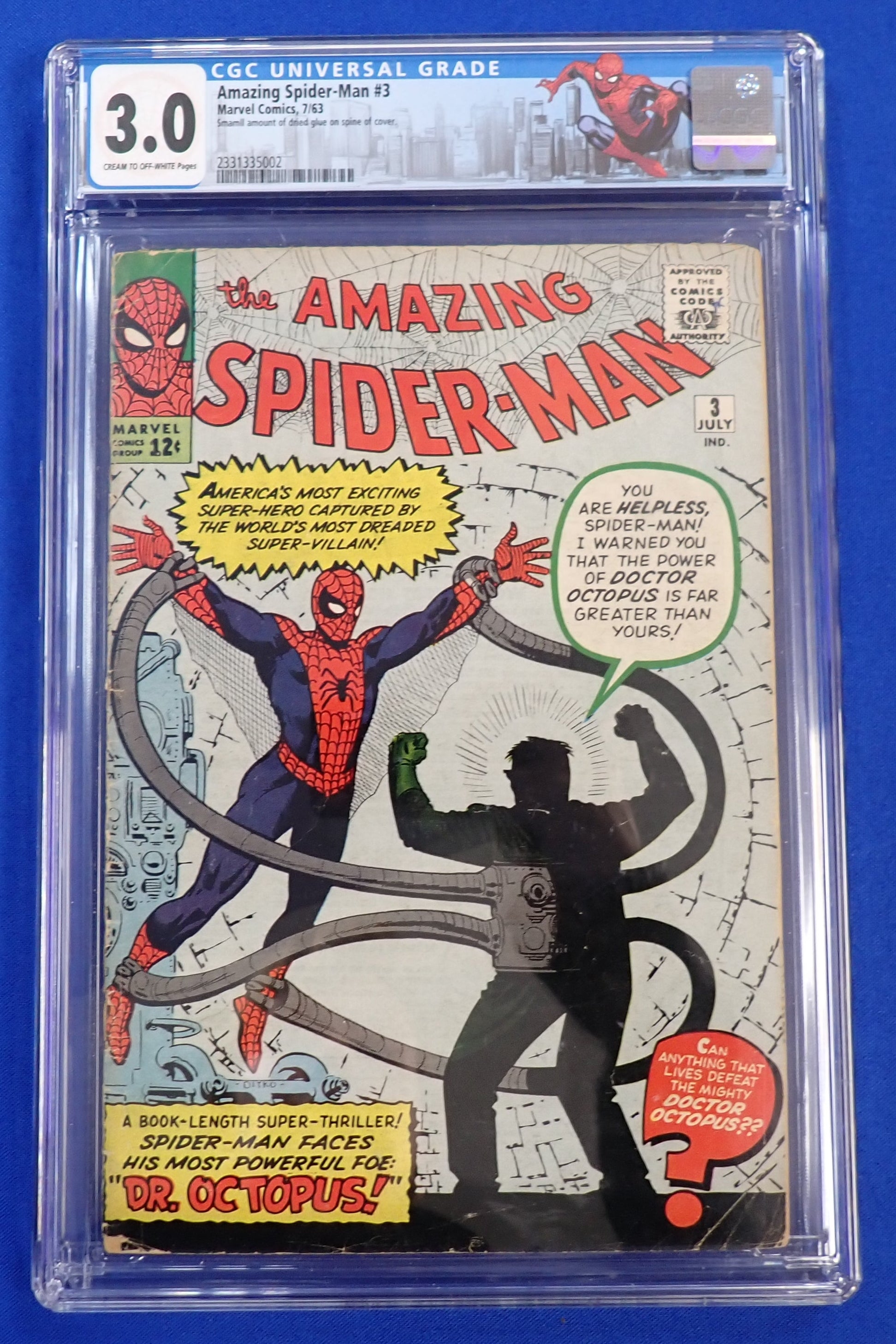 Amazing Spider-Man #3 (1963) - CGC 3.0 - Custom Label