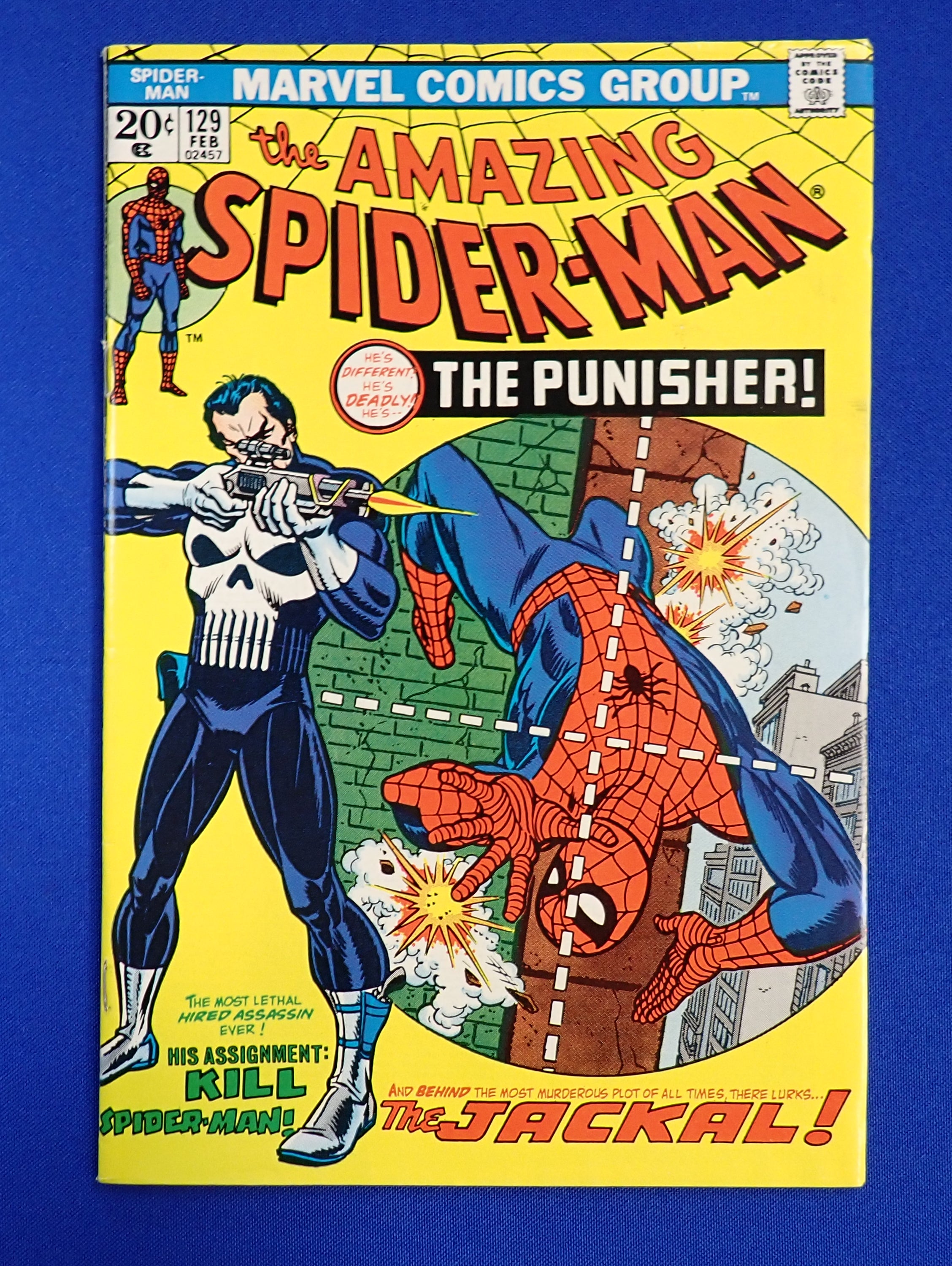 Amazing Spider-Man #129 (1974) - VF+ (8.5) - 1st Punisher