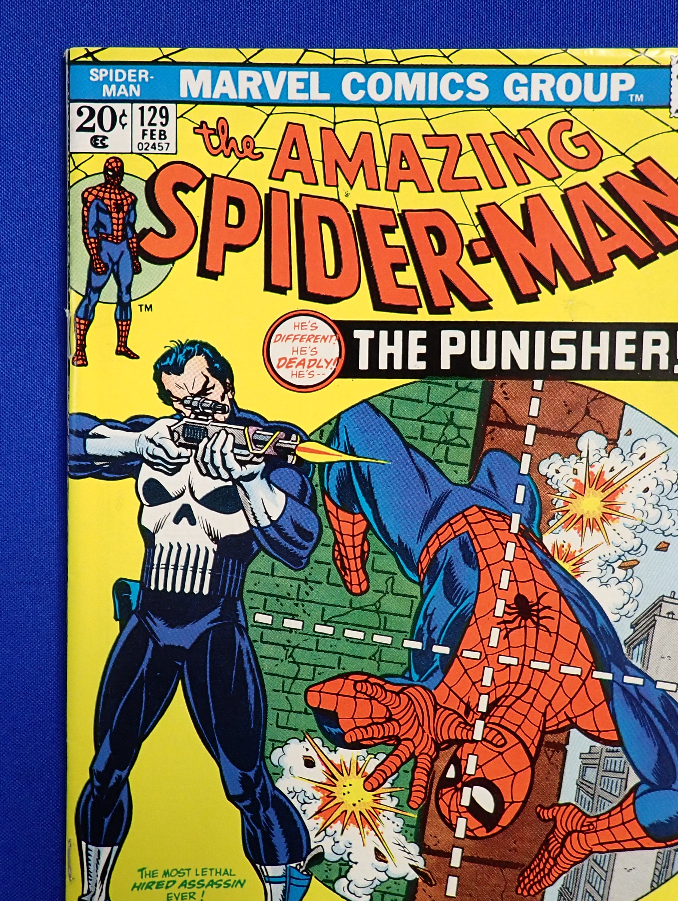 Amazing Spider-Man #129 (1974) - VF+ (8.5) - 1st Punisher