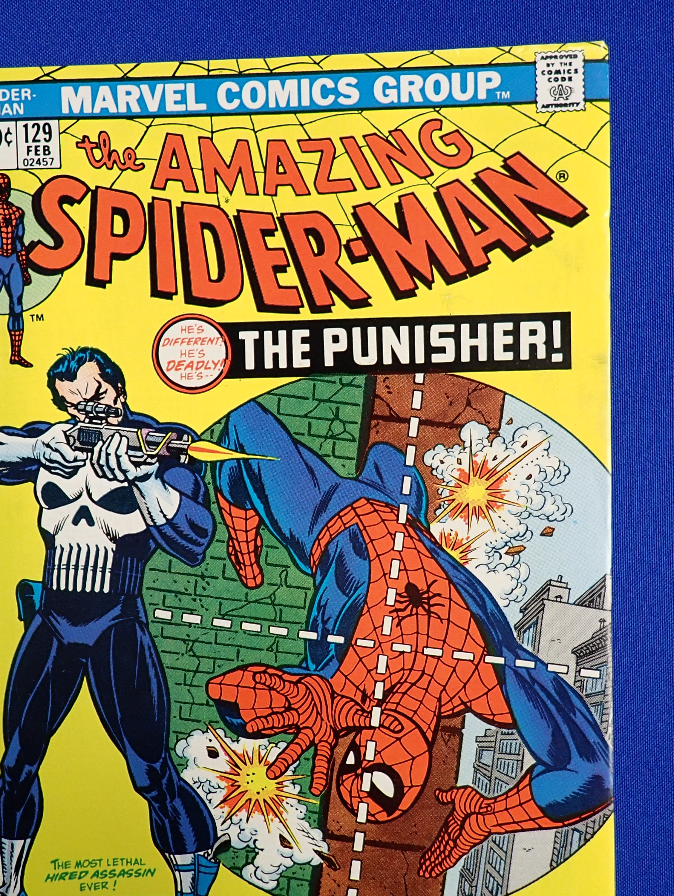 Amazing Spider-Man #129 (1974) - VF+ (8.5) - 1st Punisher