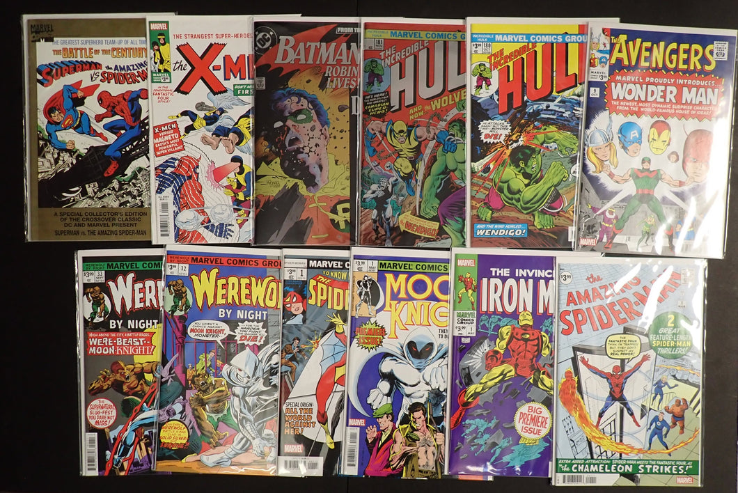 12 Marvel/DC Reprints & Facsimiles - VF/NM+