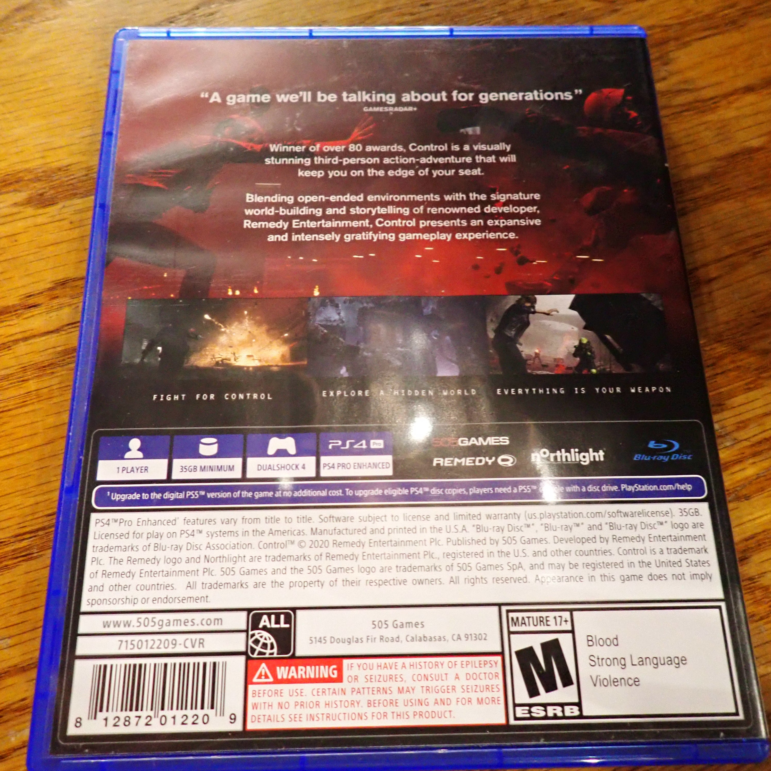 Control Ultimate Edition - PS4