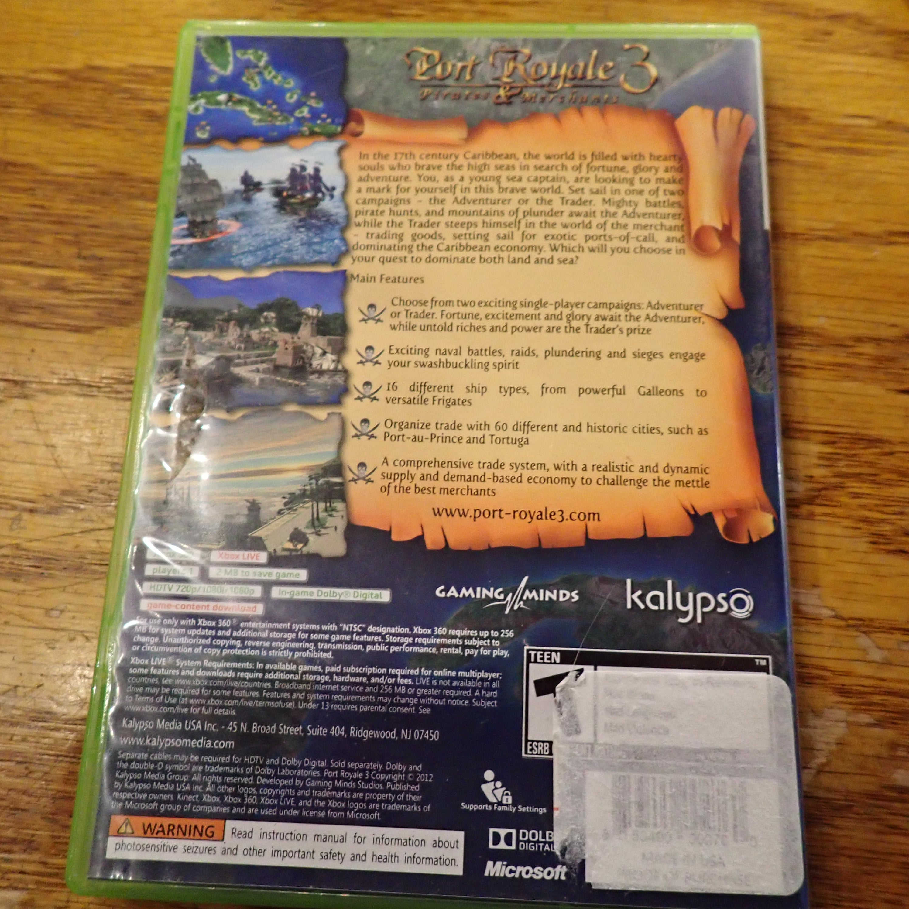 Port Royale 3: Pirates & Merchants - X360