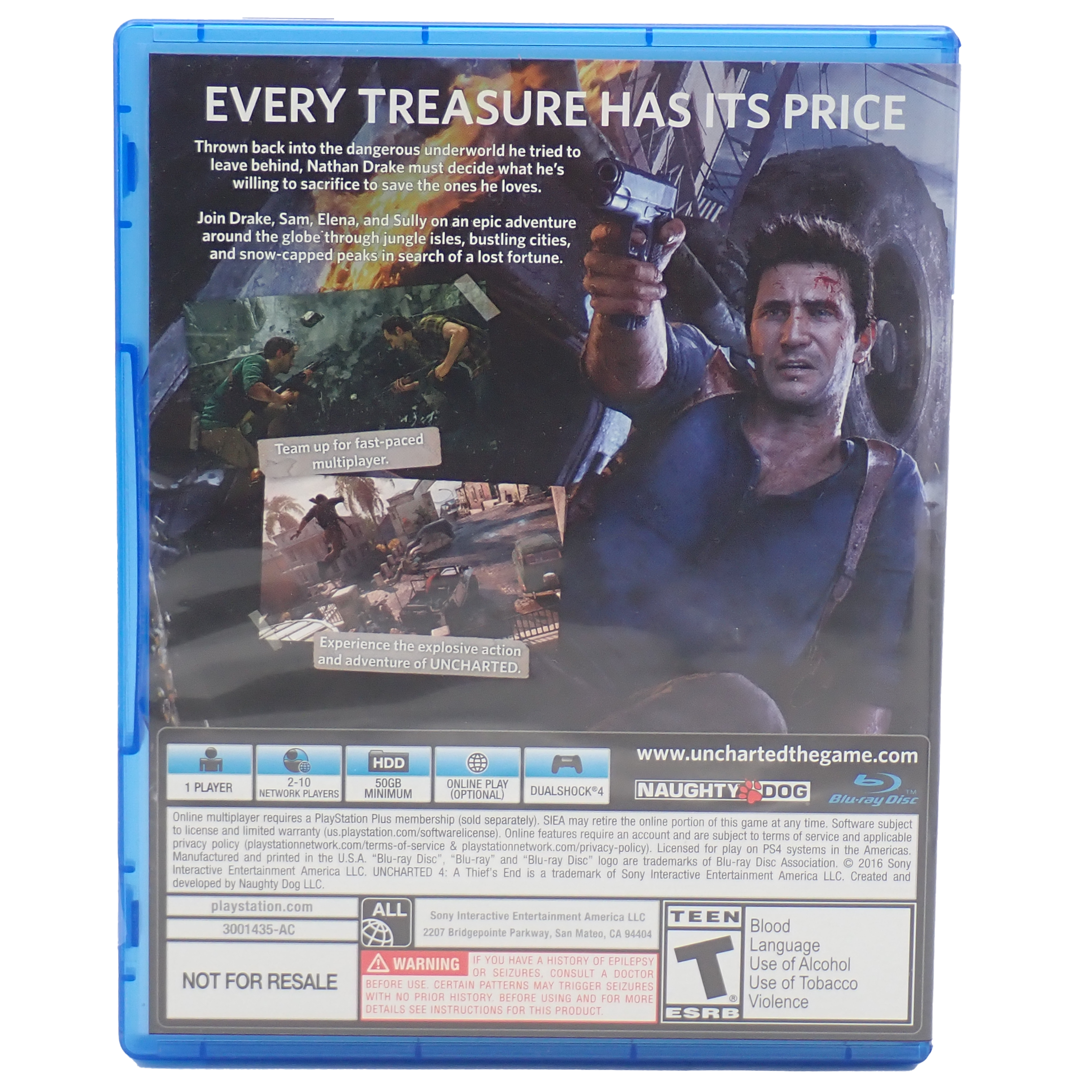 Uncharted 4 A Thief's End - PS4