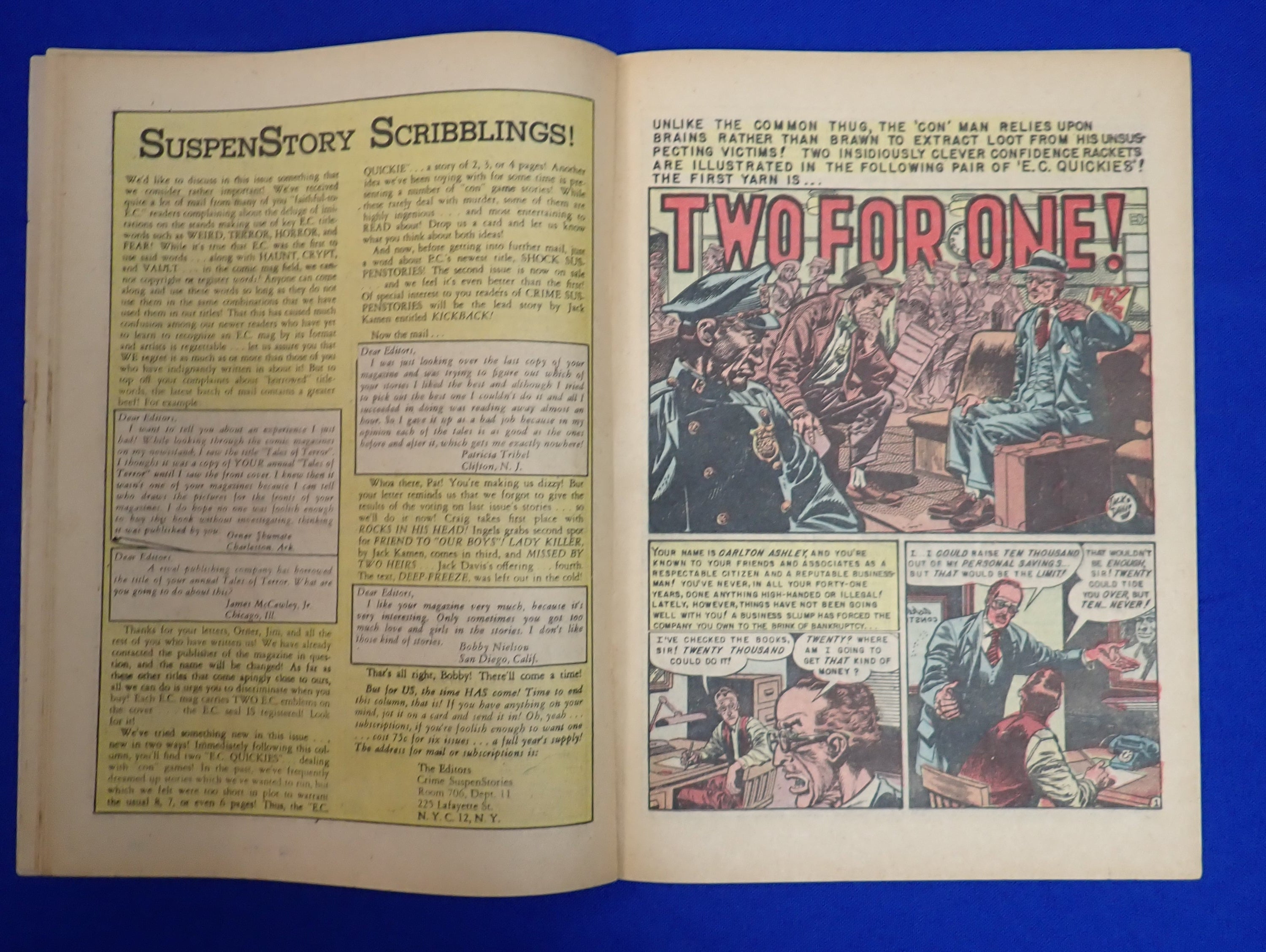 Crime Suspenstories #11 (1952) - VG (4.0) - Pre-Code Horror