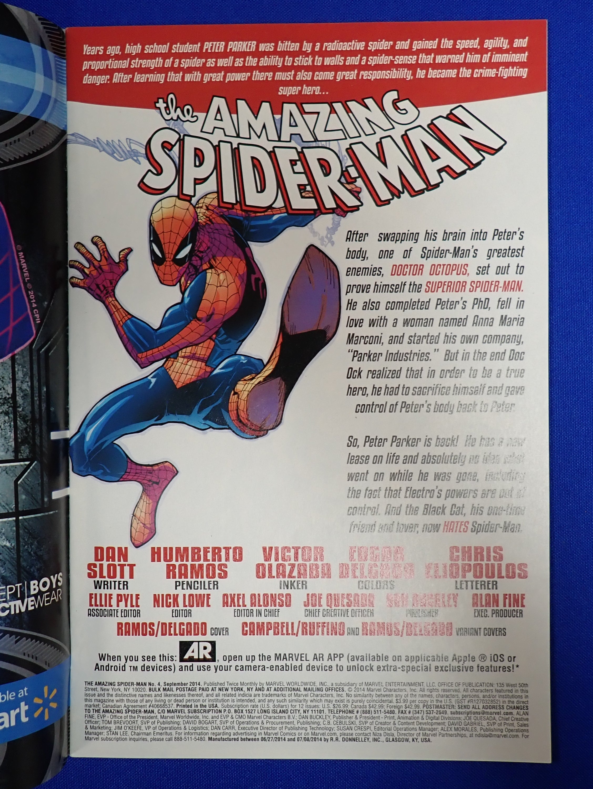 Amazing Spider-Man #4 (2014) 1:10 Ramos Variant - NM (9.4) - 1st Silk