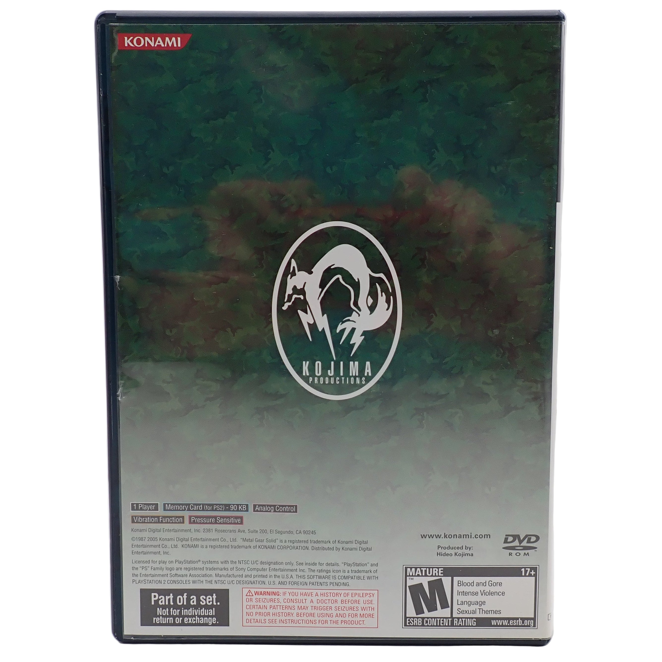 Metal Gear Solid Essential Collection - PS2