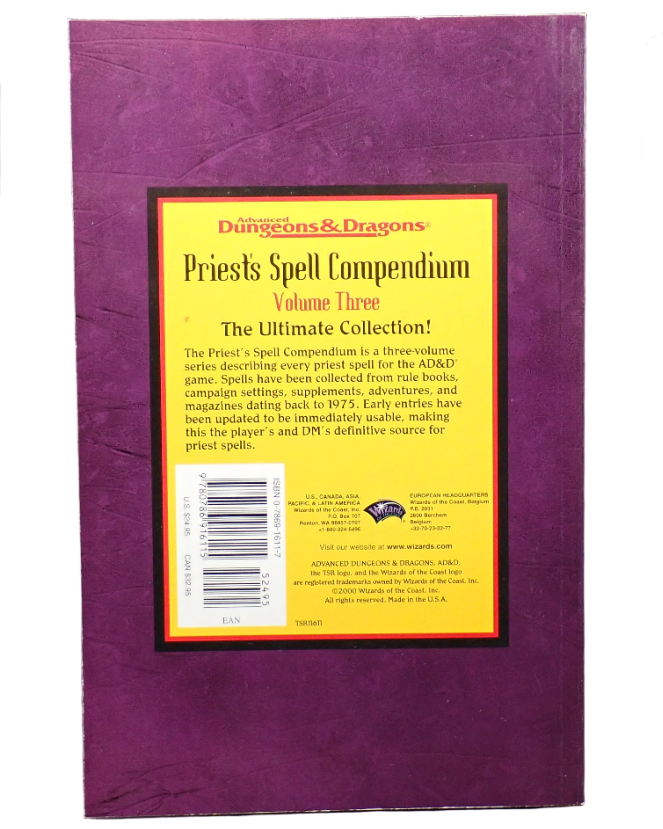 Priest's Spell Compendium Volume Three - AD&D