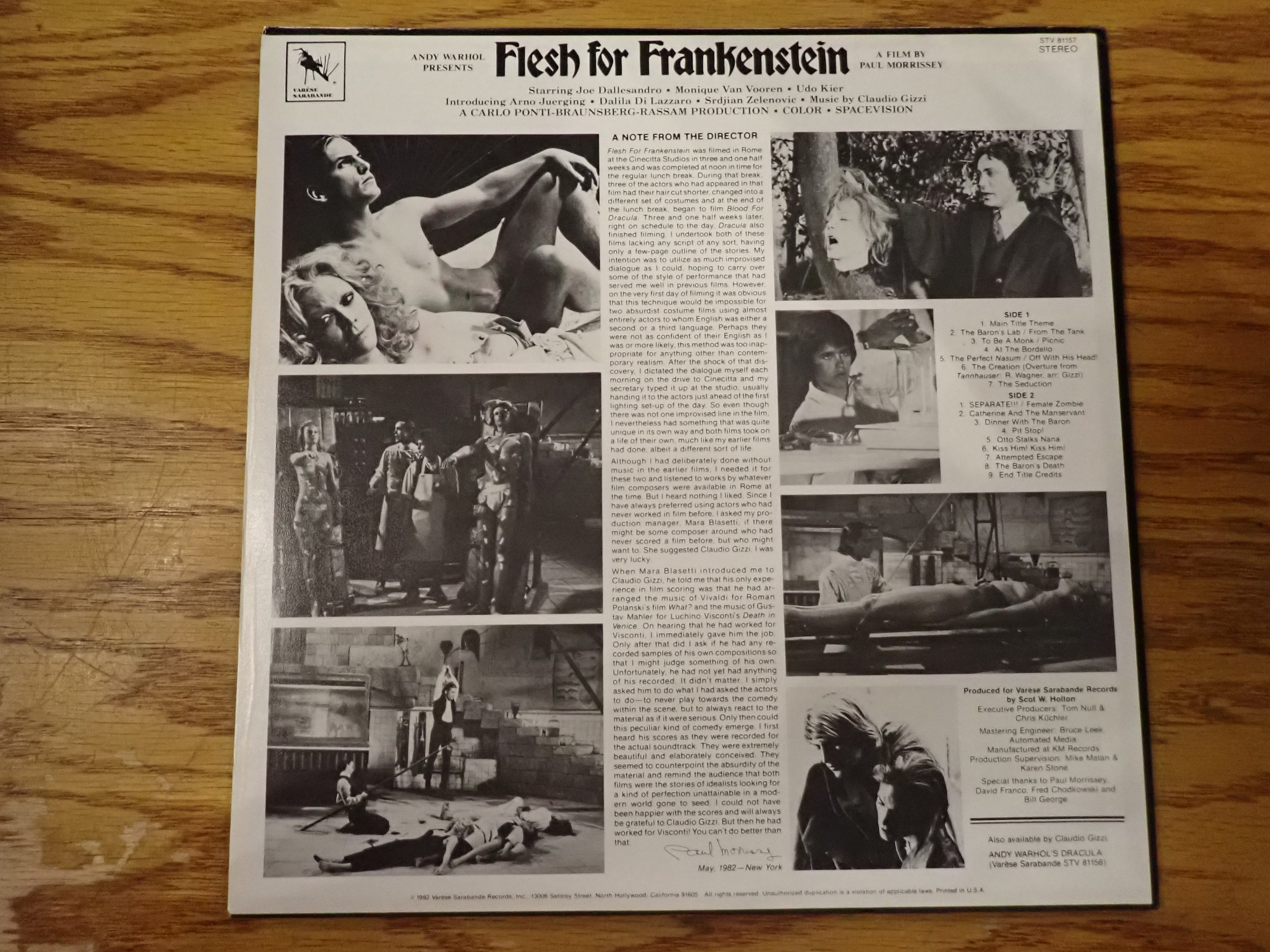 Andy Warhol's Frankenstein Soundtrack