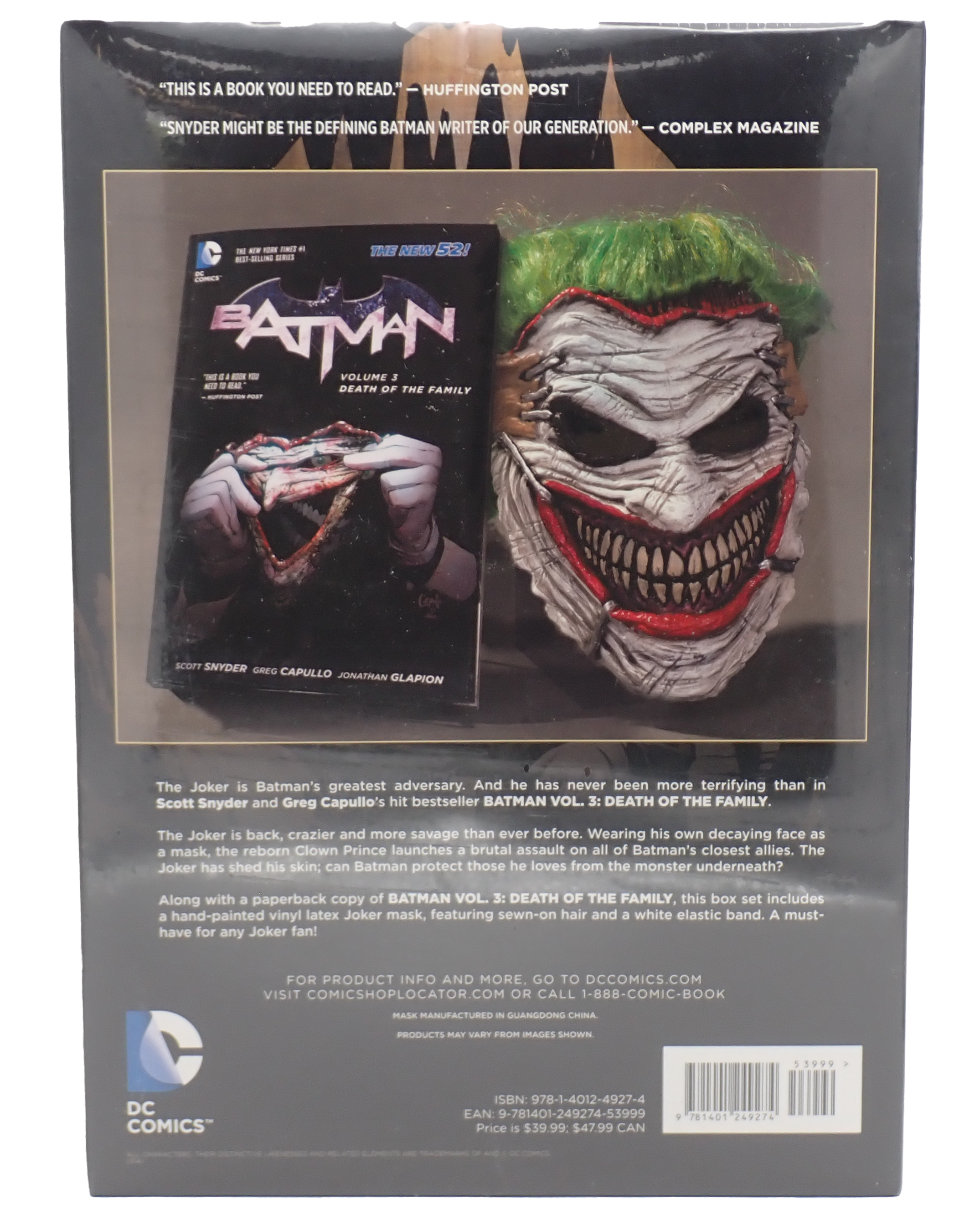 Death of the Family - Book & Mask Set