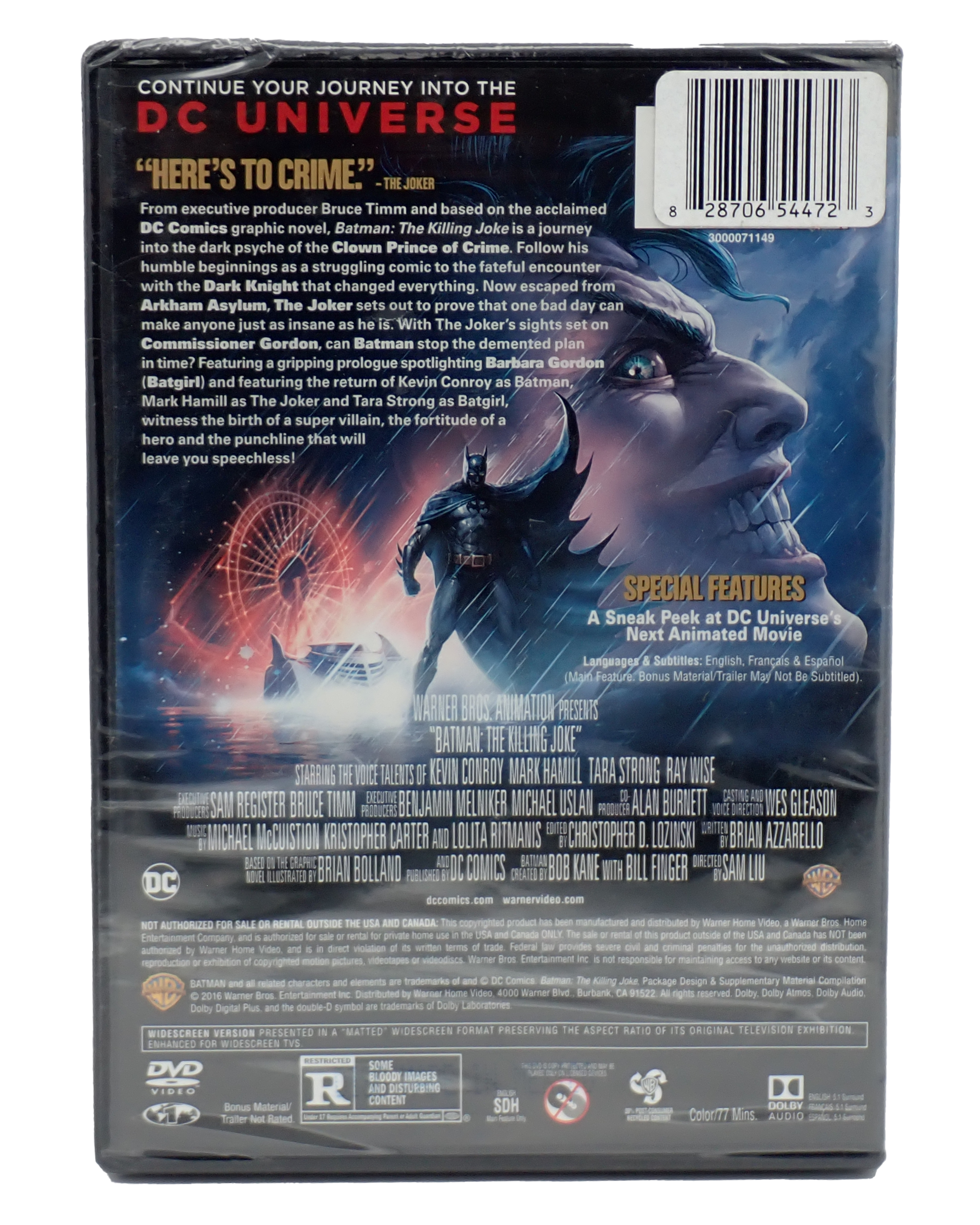 Batman The Killing Joke [Sealed] - DVD