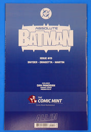 Absolute Batman #19 (2026) NM 9.4 - Panosian Variant