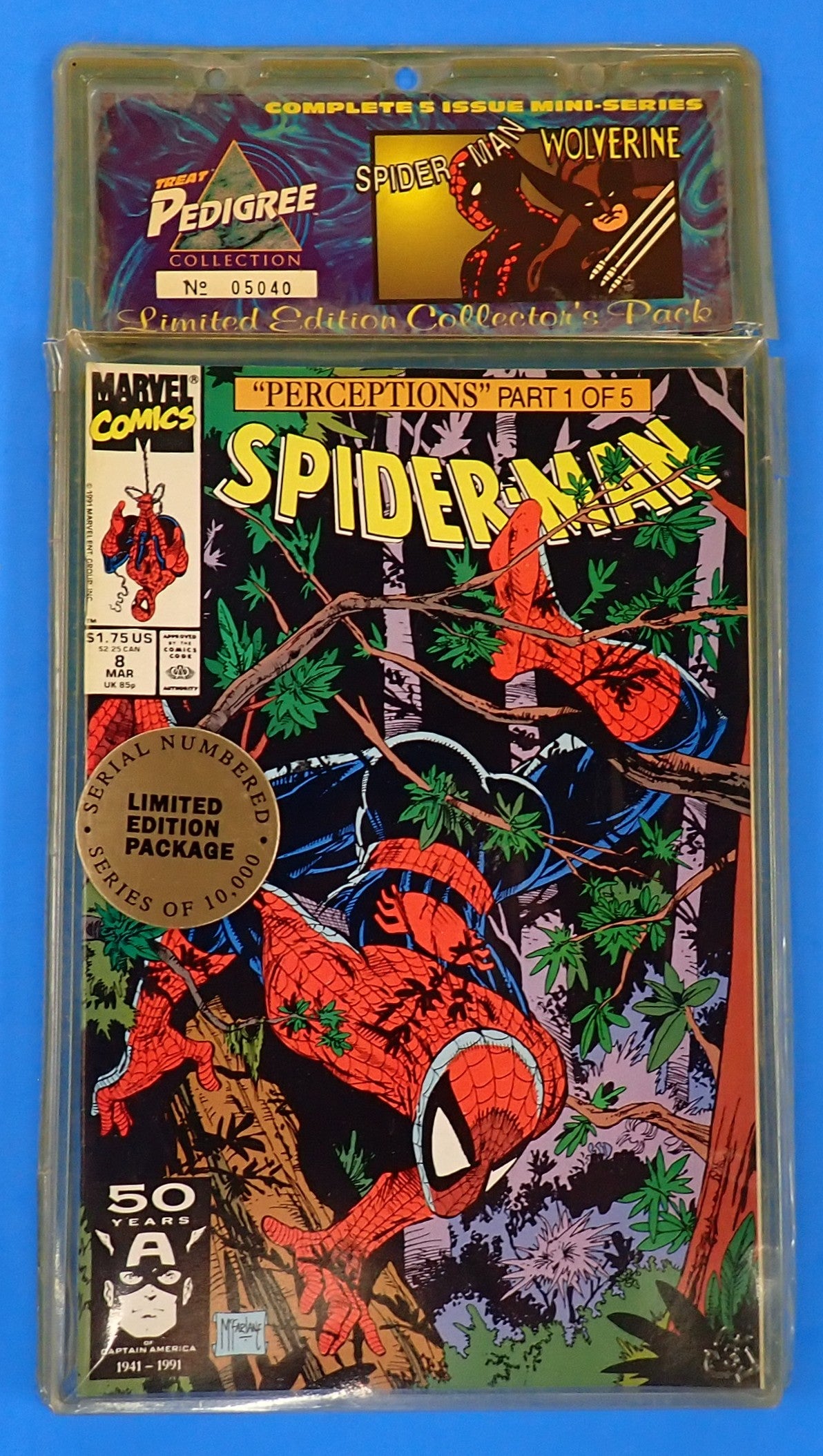 Spider-Man Wolverine Crossover Mini-Series Pedigree Collection #8-12 FULL (1991-1993) - FACTORY SEALED