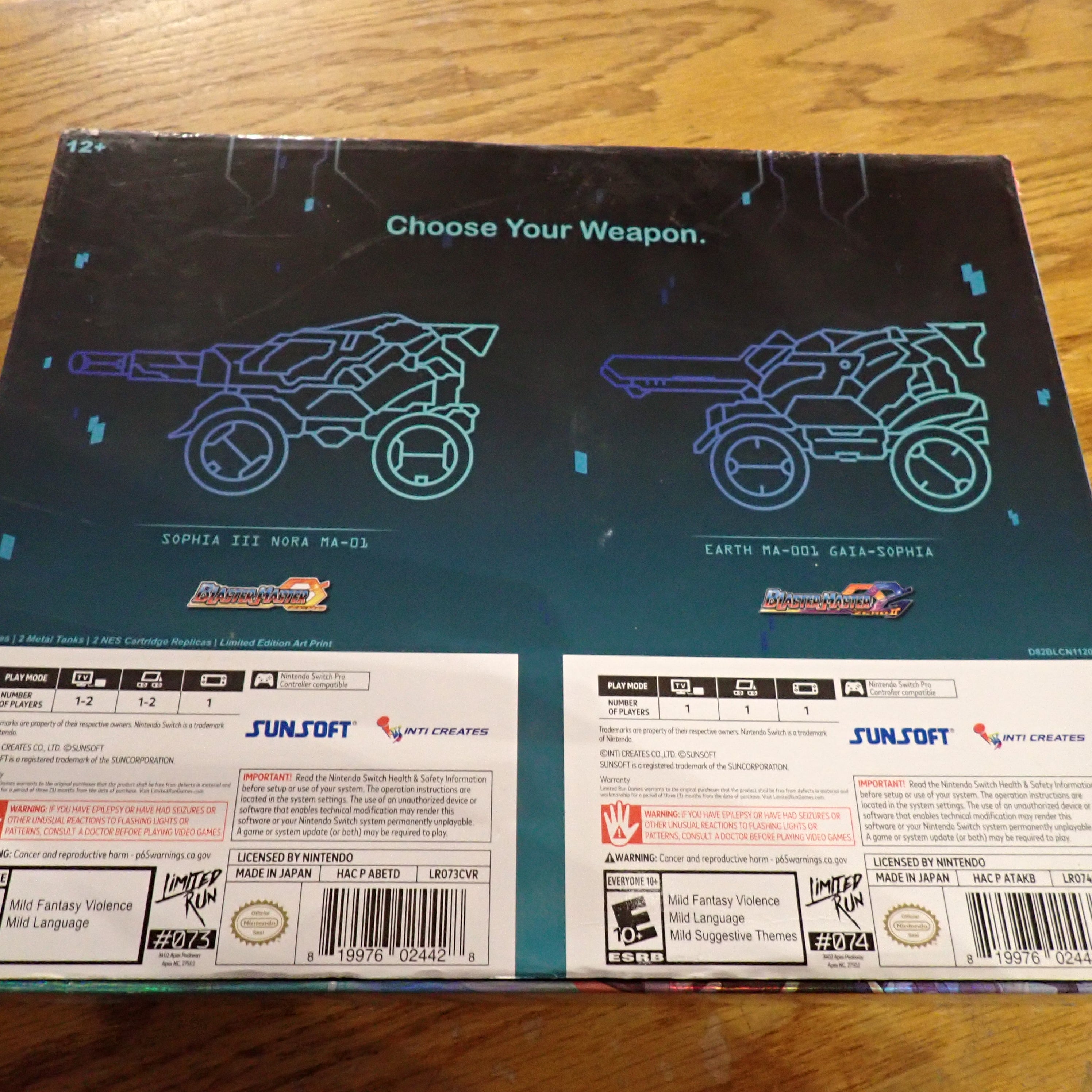 Blaster Master Zero 1 & 2 Collector's Edition - NS