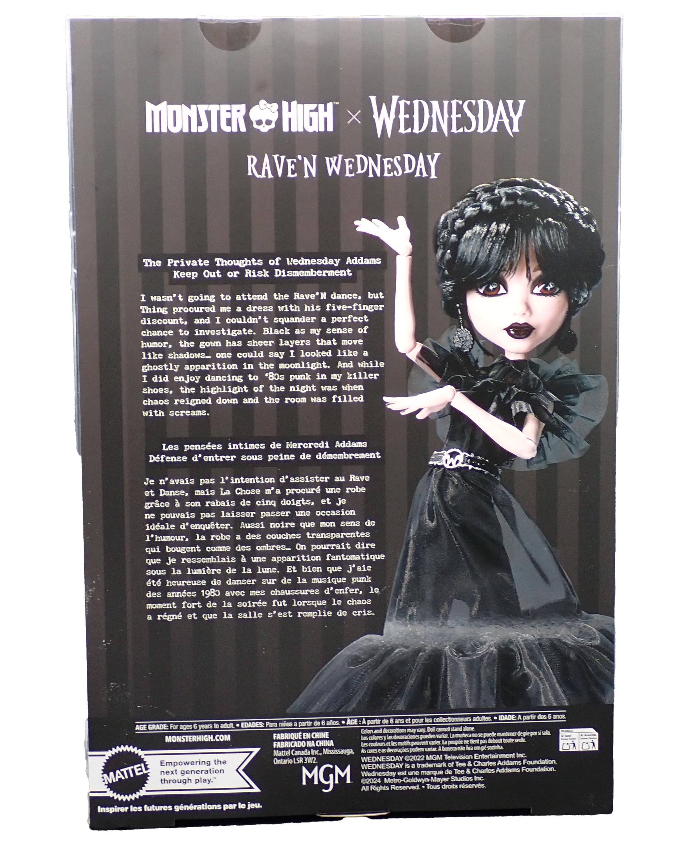 Rave'n Wednesday - Monster High Figure
