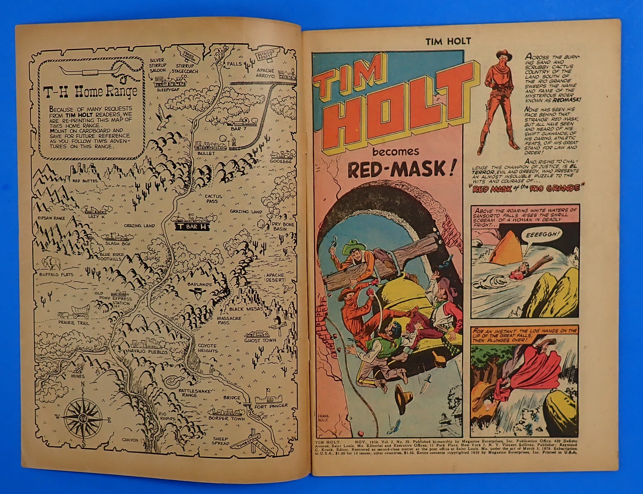 Tim Holt #20 (1950) - VG (4.0) - 1st App. Red Mask