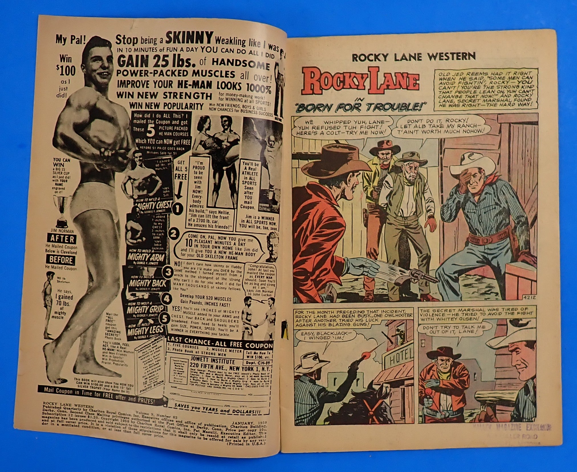 Rocky Lane Western #83 (1958) - VG (4.0) - Golden Age Western