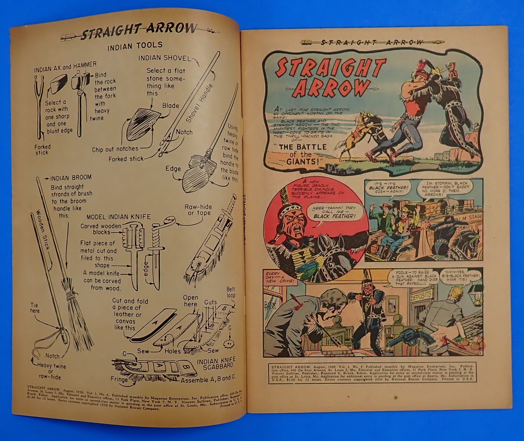 Straight Arrow #4 (1950) - FN (6.0) - Golden Age Western