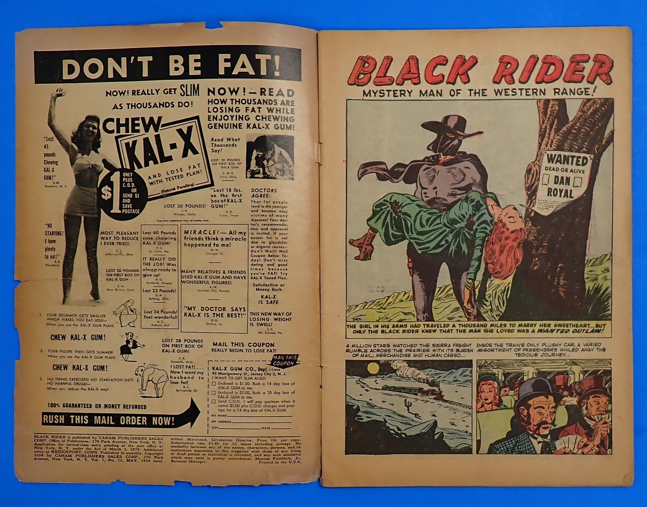 Black Rider #22 (1954) - GD/VG (3.0) - Golden Age Western