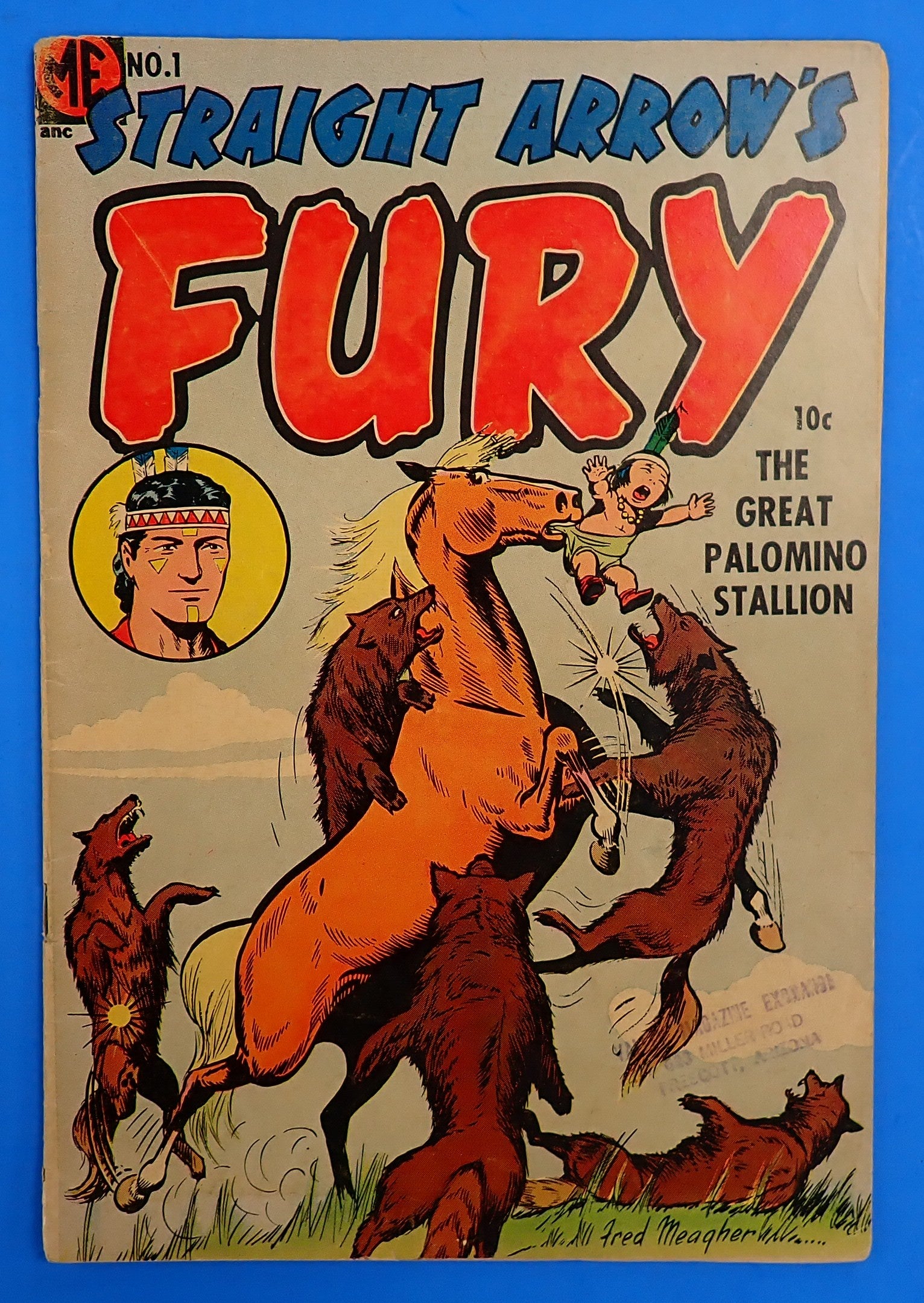 Straight Arrow's Fury #1 (1954) - VG (4.0) - Golden Age Western