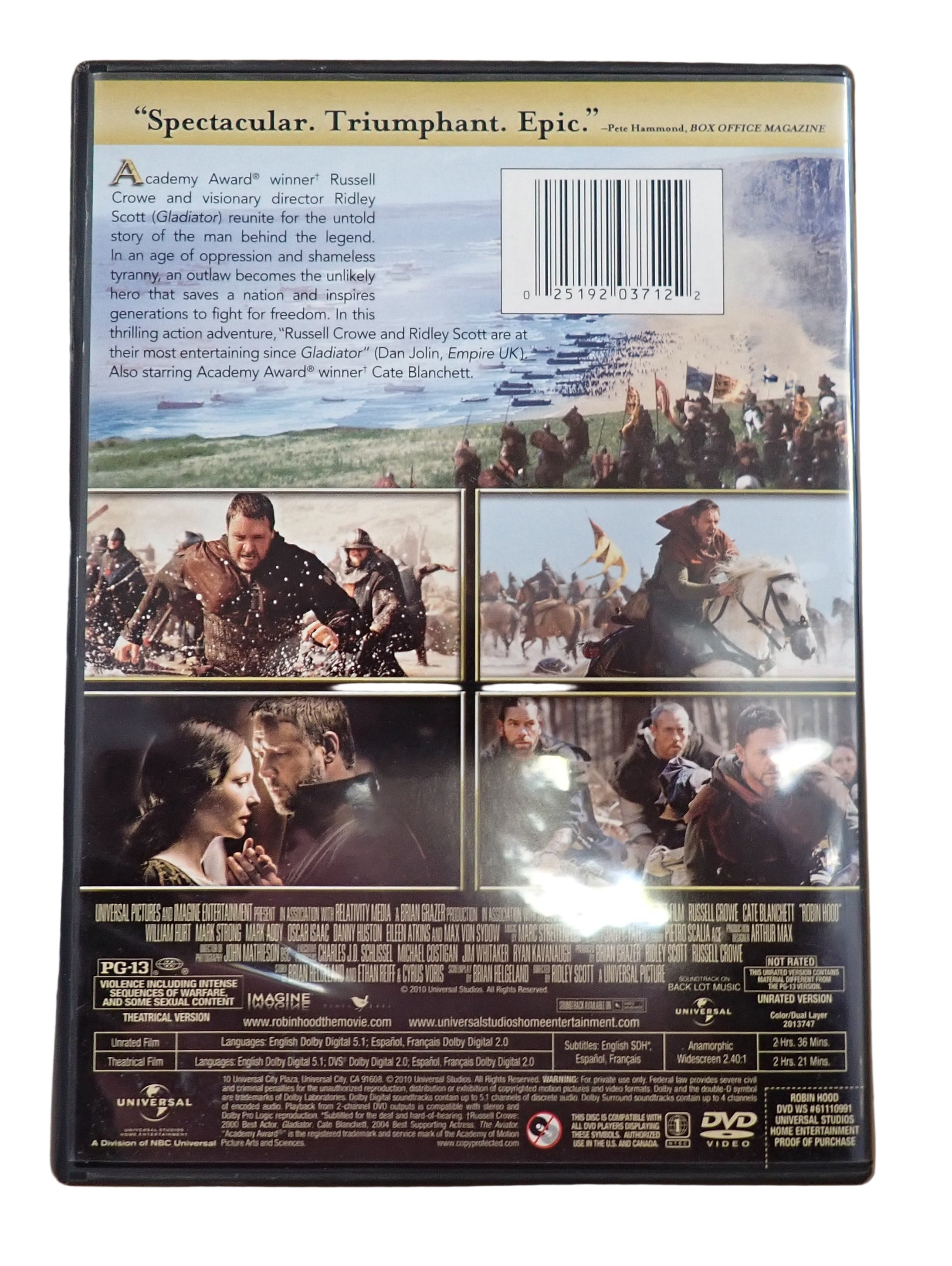 Robin Hood (Unrated Director's Cut) - DVD