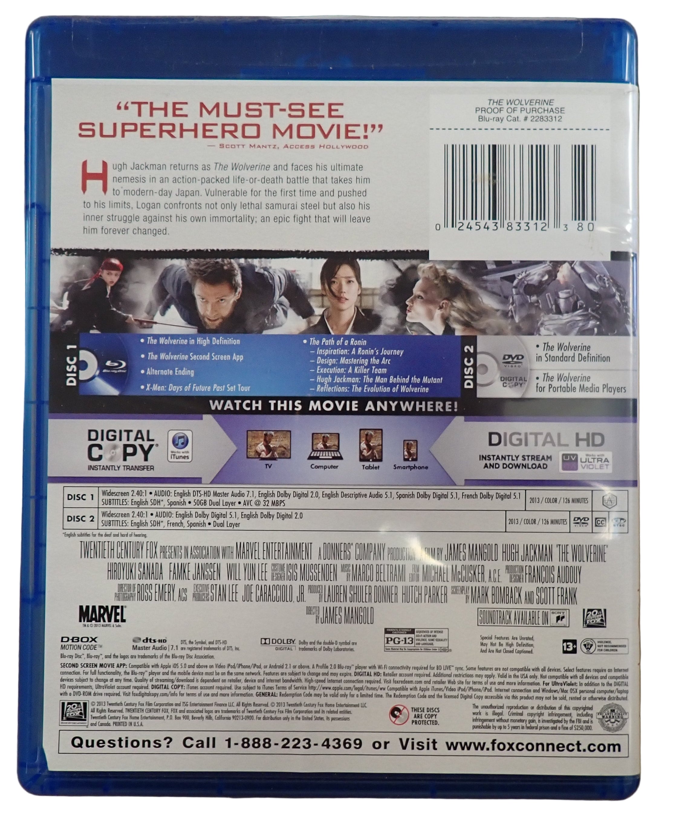 The Wolverine - DVD + Blu-ray