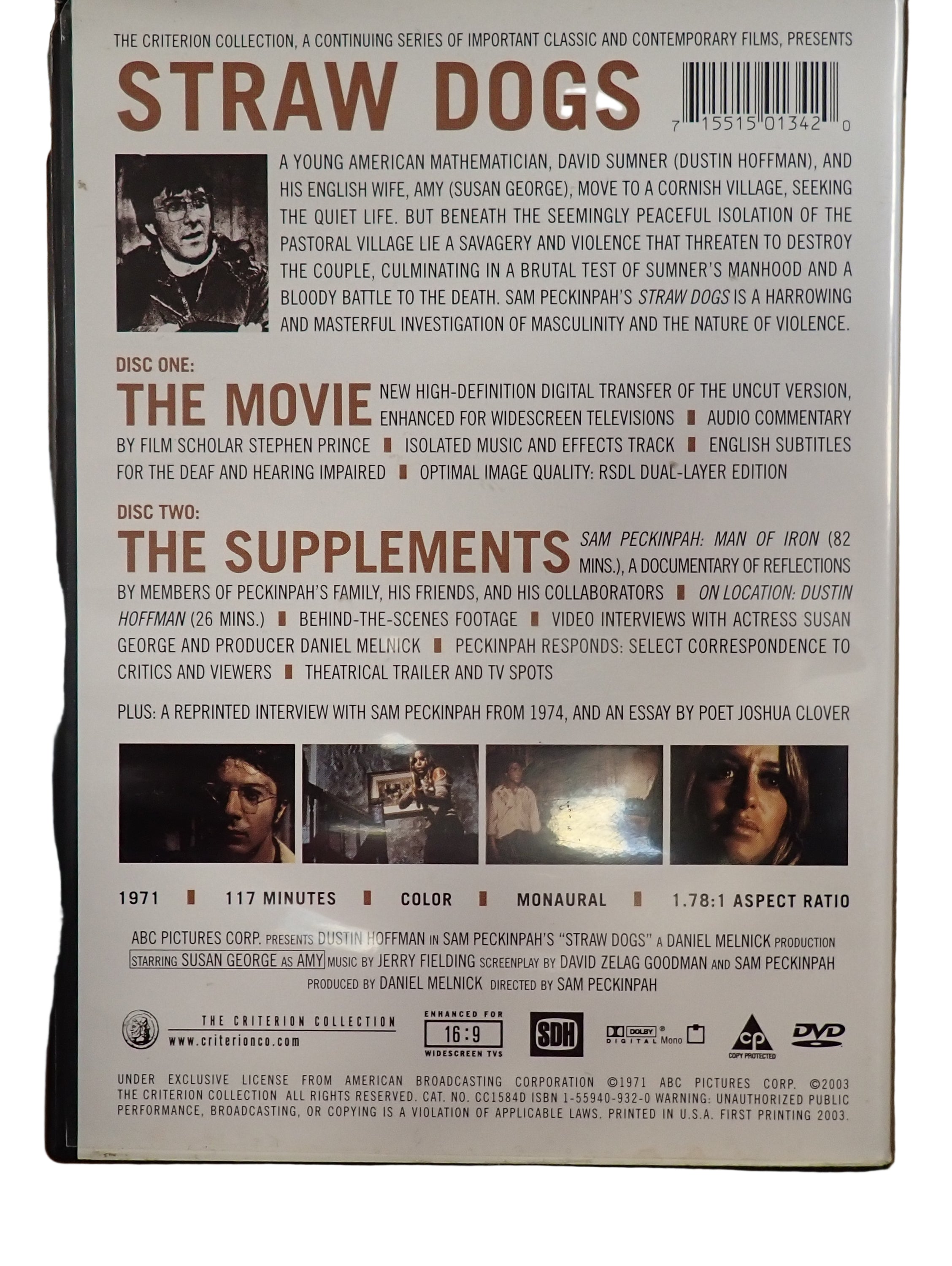 Straw Dogs - A Film by Sam Peckinpah [Criterion Edition] (Blu-Ray)