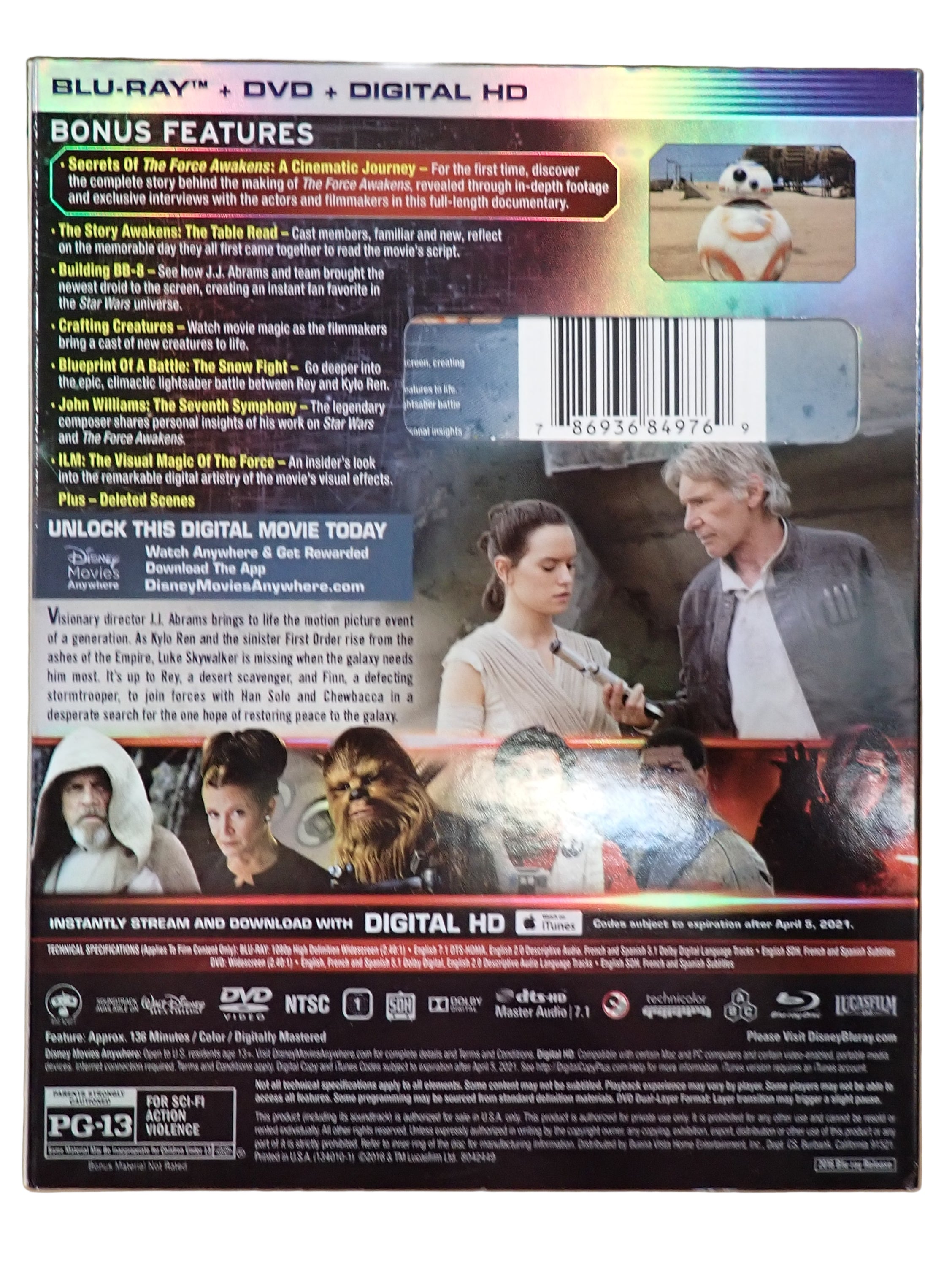 Star Wars: The Force Awakens (Blu-Ray)