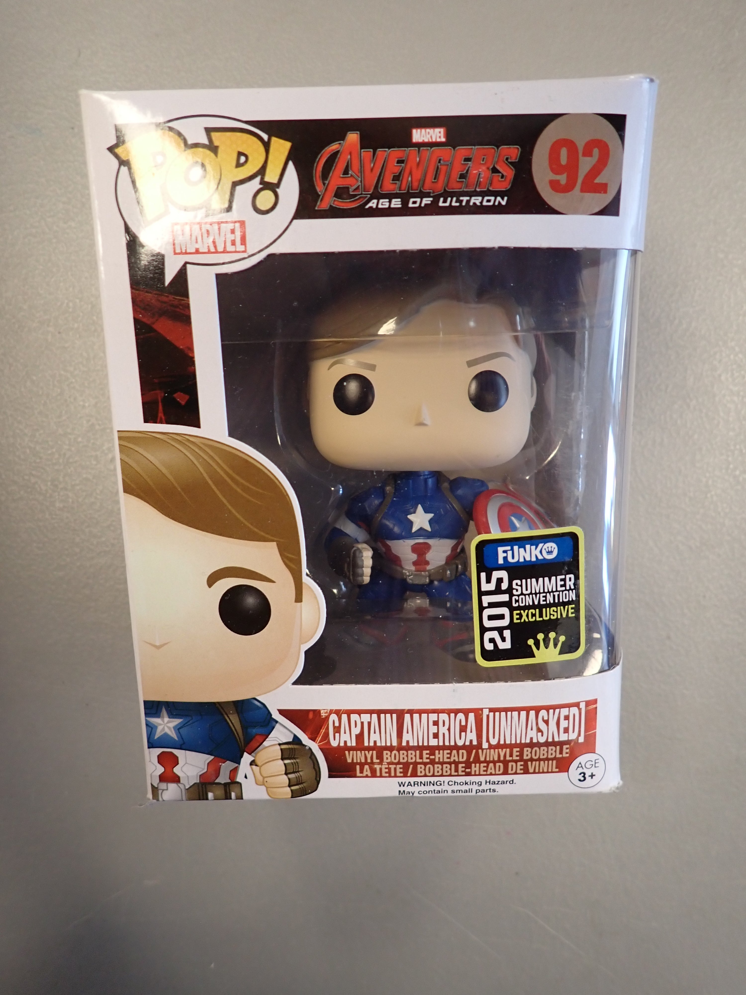 Captain America Unmasked - POP! #92