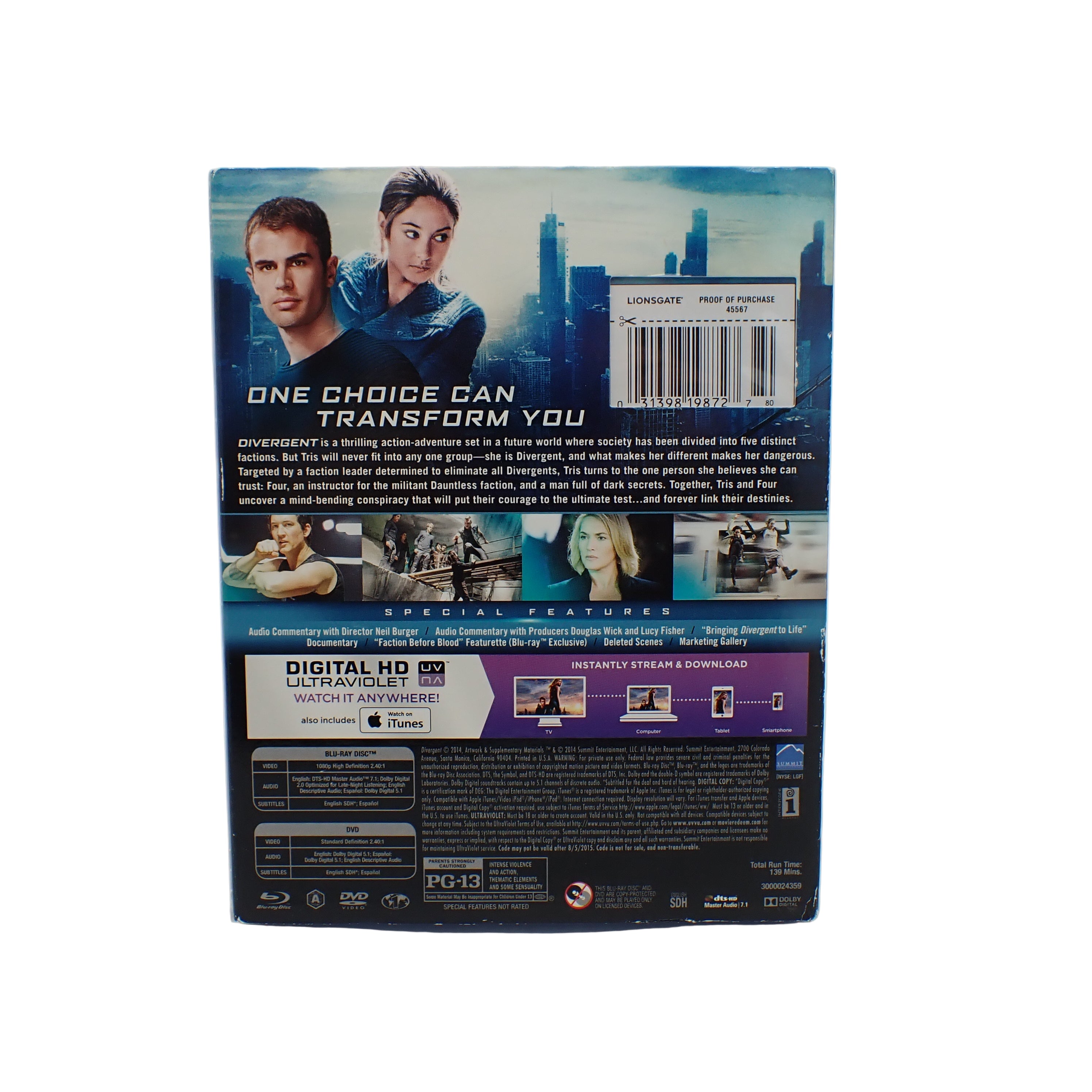 Divergent (Blu-Ray+DVD)