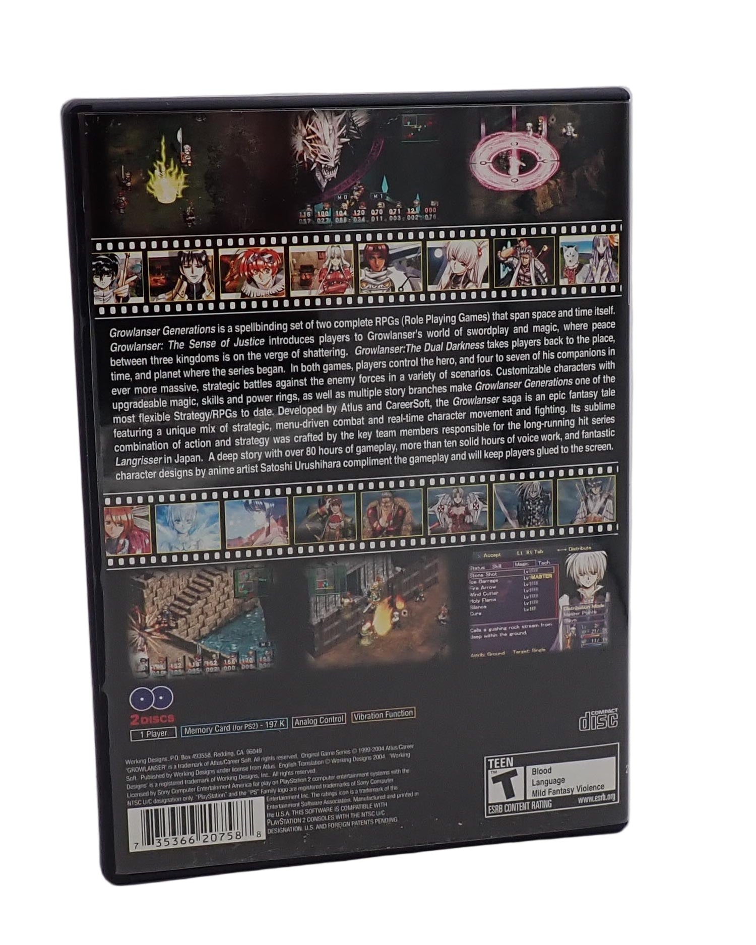 Growlanser Generations - PS2
