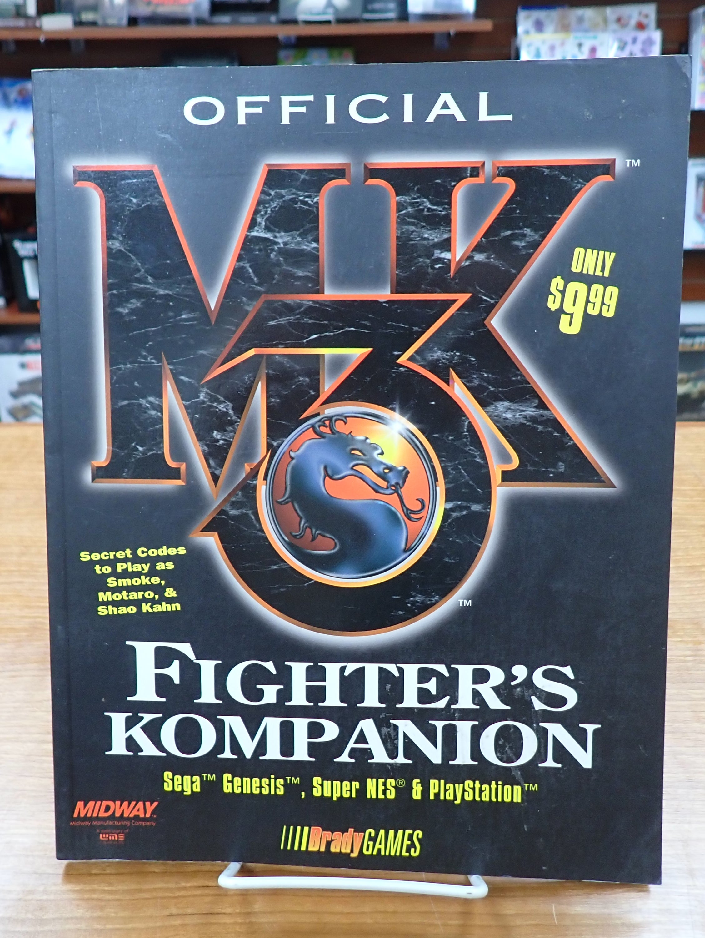 Official BradyGames Mortal Kombat 3 Fighter's Companion