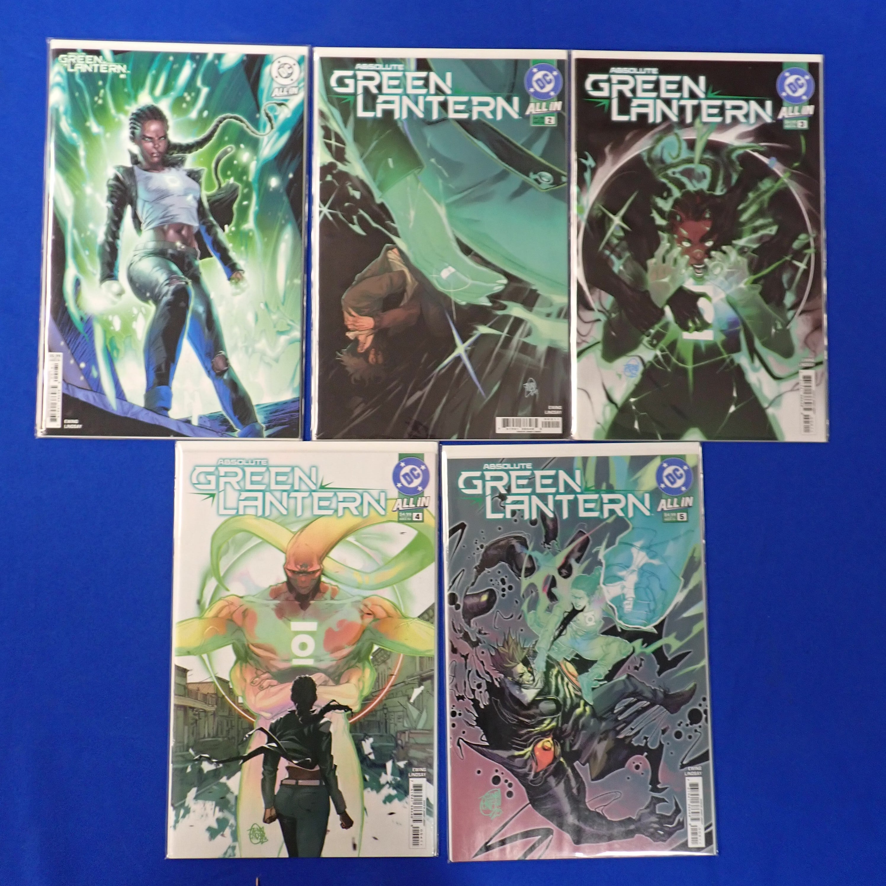 Absolute Green Lantern #1-5 (2025) - All 1st Prints, #1 is Variant