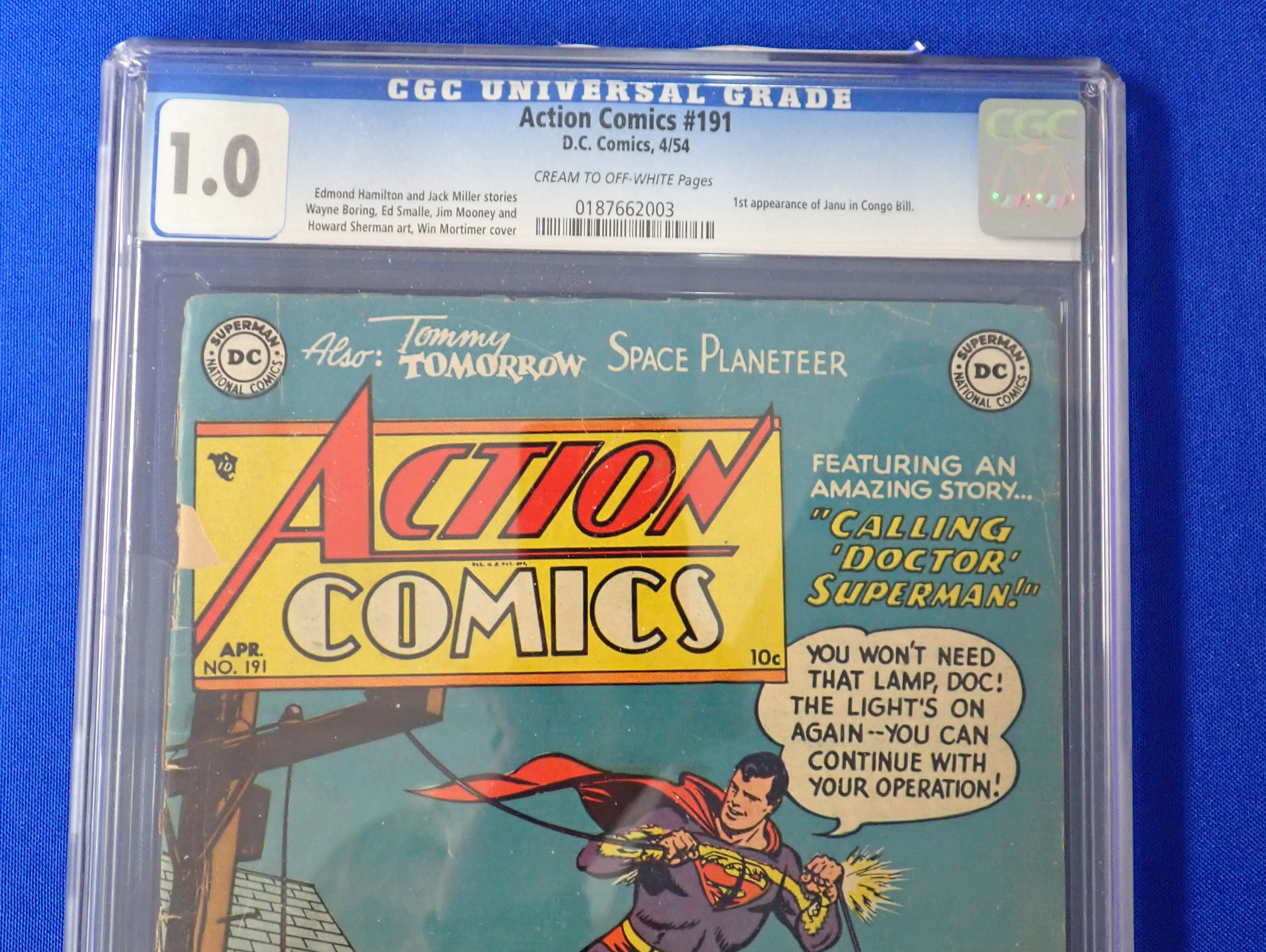 Action Comics #191 (1954) - CGC 1.0 - Old Case